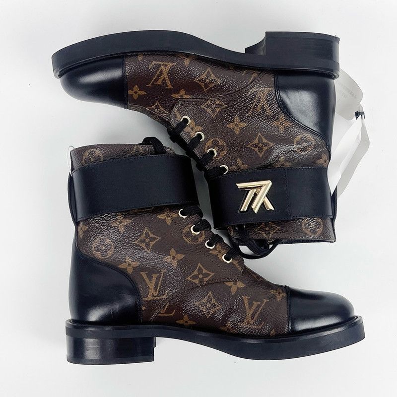 Louis Vuitton Louis Vuitton Wonderland Monogram Martin Boots - Size US 8 / IT 38 - 3 Thumbnail