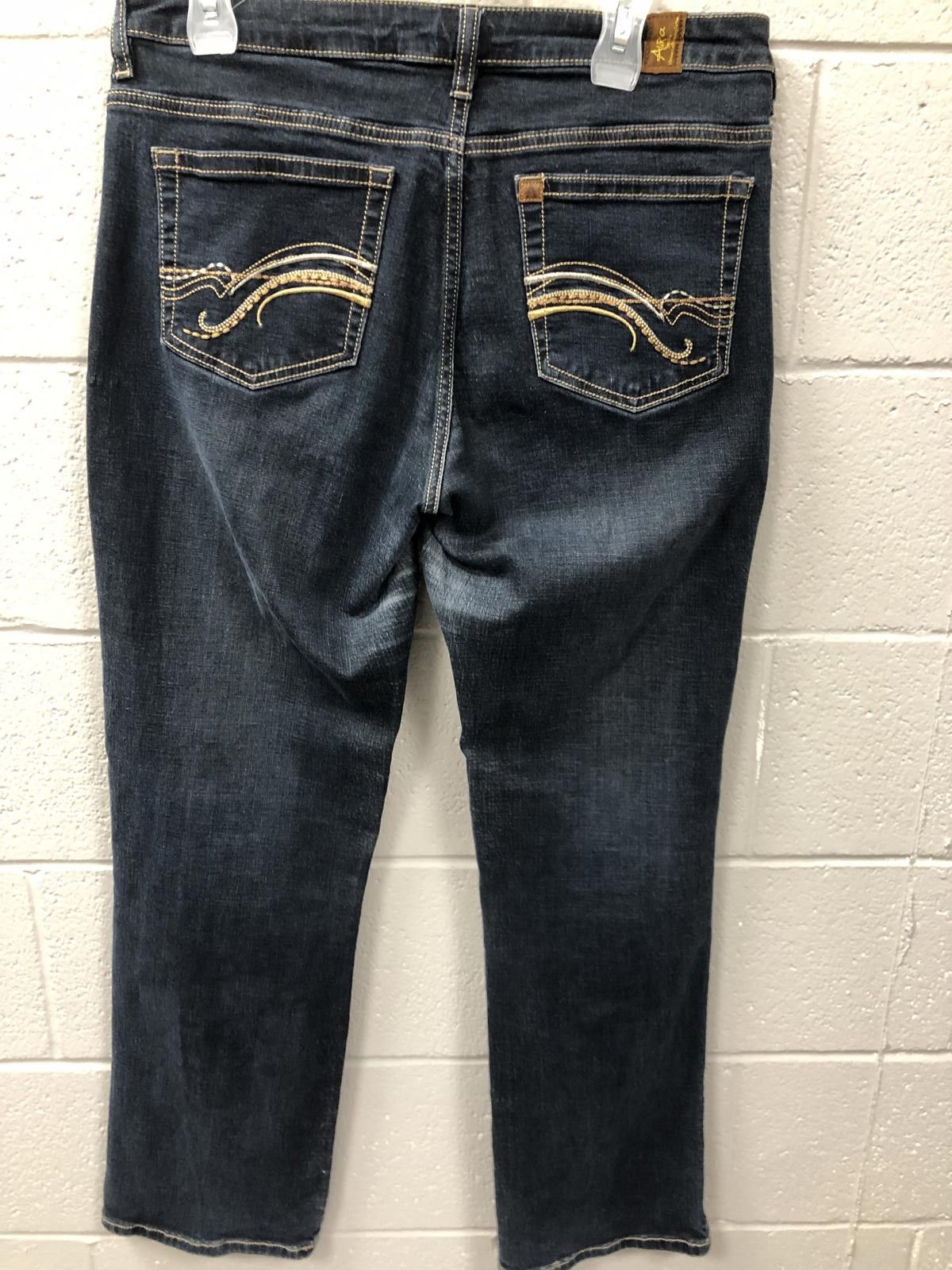 AKOO Stylish Aiko Women's Denim Jeans - Dark Wash Size 28" / US 6 / IT 42 - 5 Thumbnail