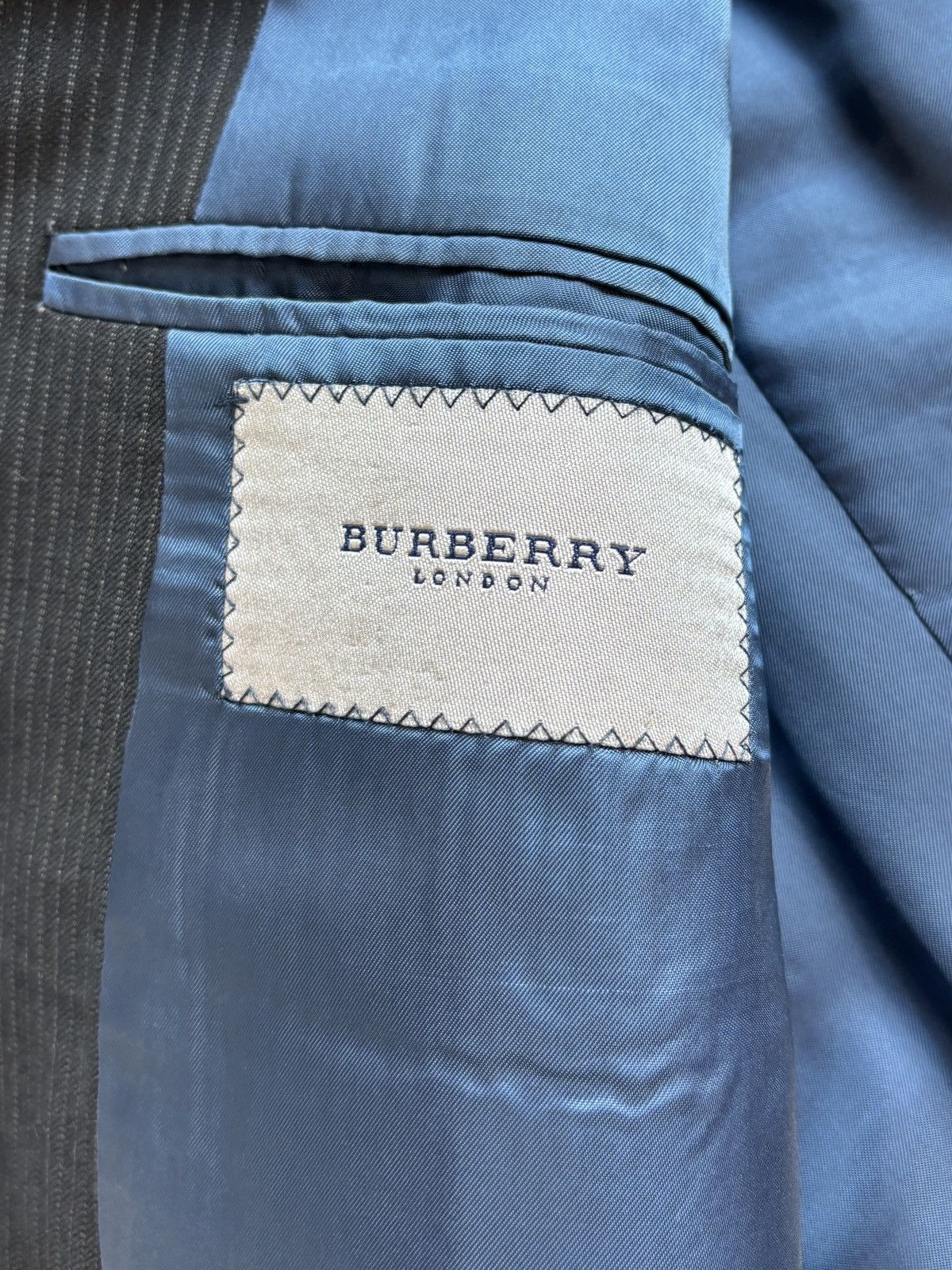 Burberry Burberry Suit Two Piece 2pc Made in USA Designer Tux Striped Size 40R - 6 Thumbnail
