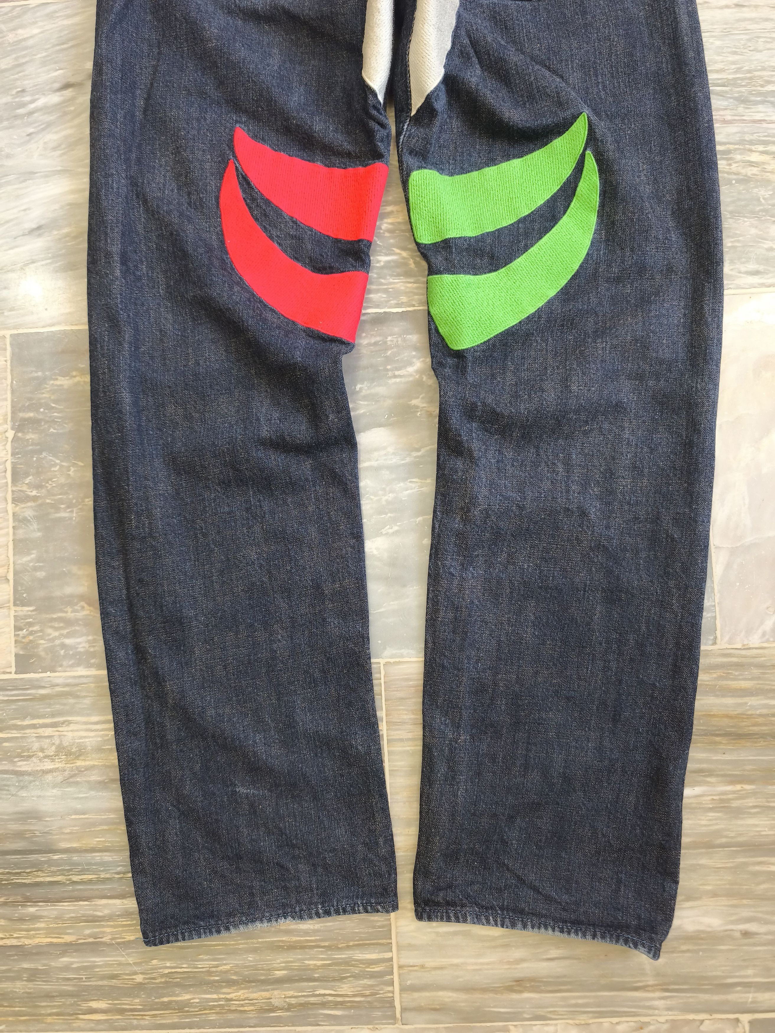 Evisu Rare Evisu Yamane Picasso Embroidery Selvedge Denim Size US 33 - 3 Thumbnail