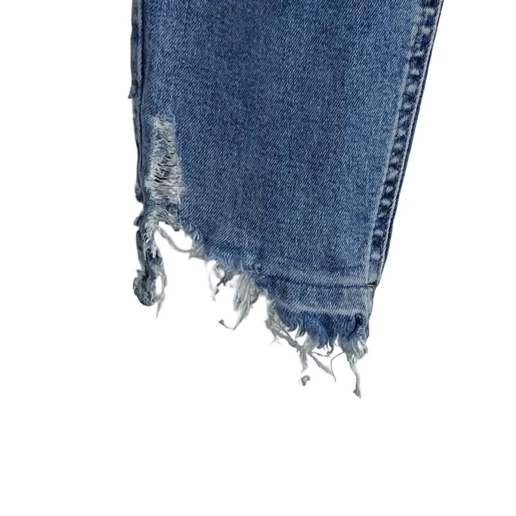Topshop TOPSHOP Men's Blue Skinny Jeans with Chewed Ankles Petite 34 Size US 34 / EU 50 - 4 Thumbnail
