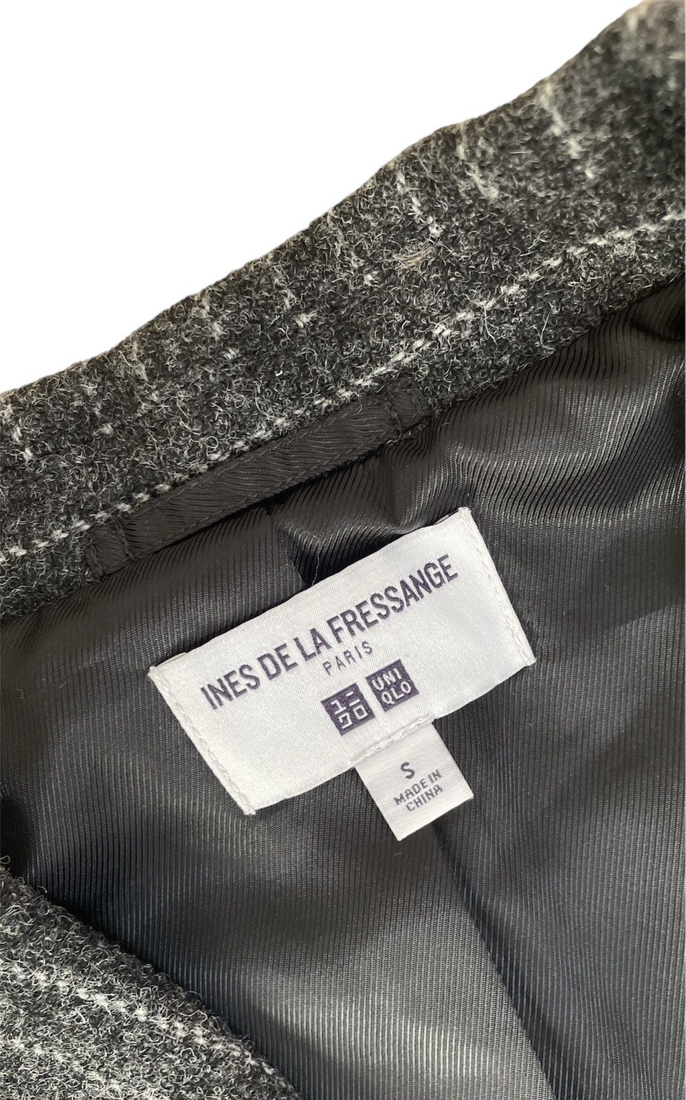 Designer Ines De La Fressange x Uniqlo wool blazer coats Size S / US 4 / IT 40 - 5 Thumbnail