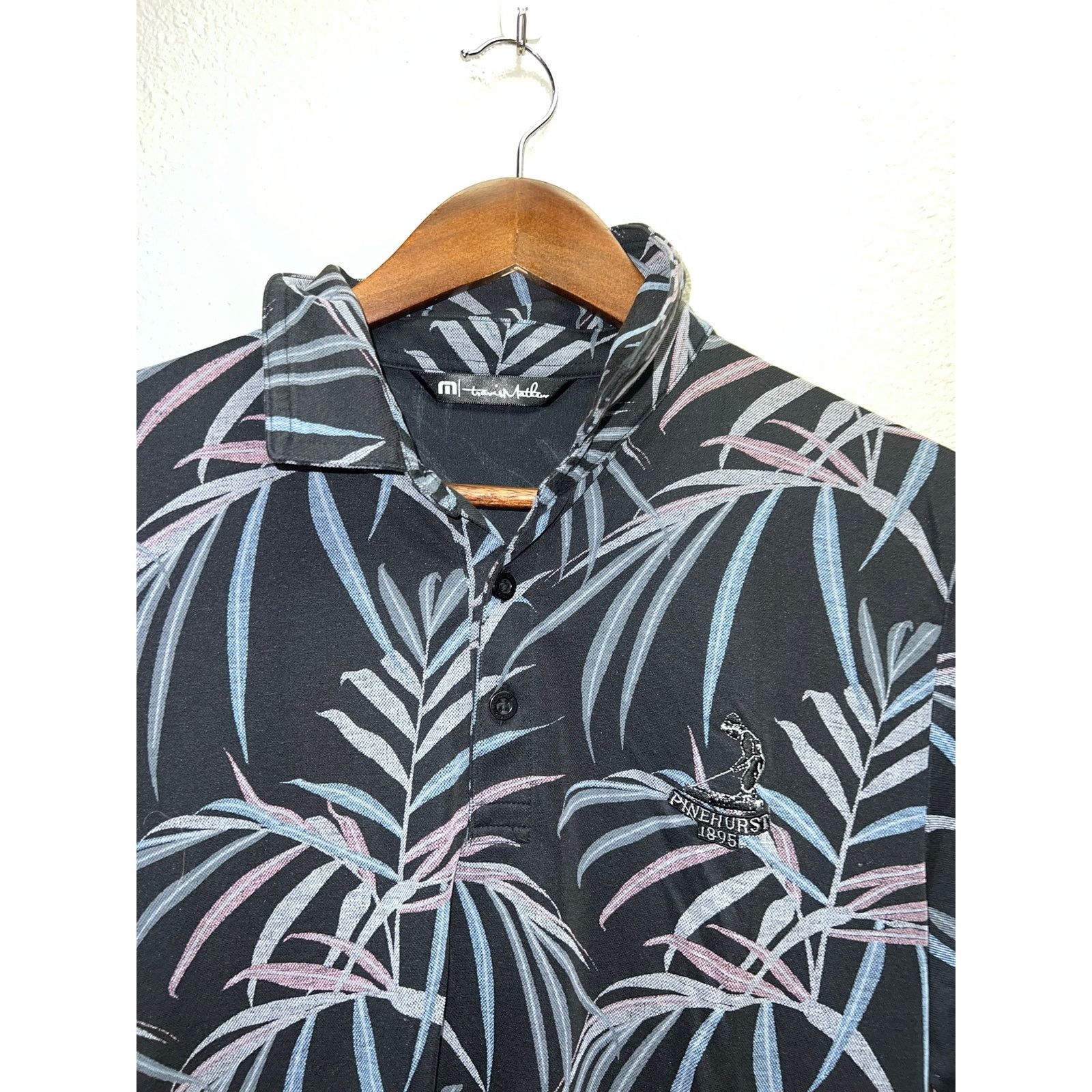 TravisMathew Travis Mathew Buzz Words Polo Shirt Golf Pinehurst Palm M Size US M / EU 48-50 / 2 - 2 Thumbnail