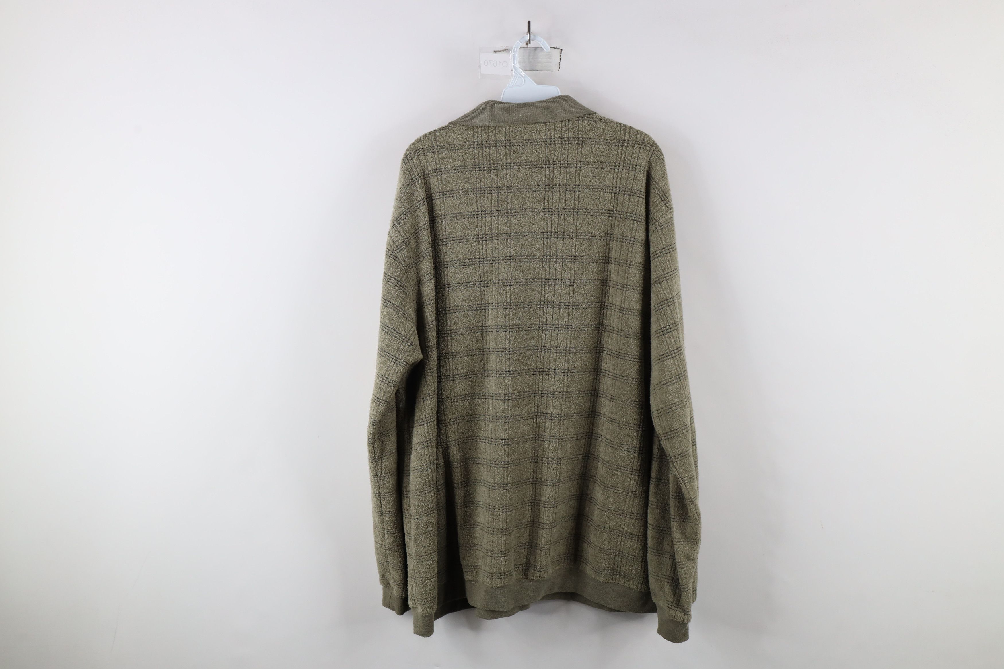 Vintage Vintage 90s Streetwear Collared Pullover Polo Shirt Green Size US XXL / EU 58 / 5 - 8 Thumbnail