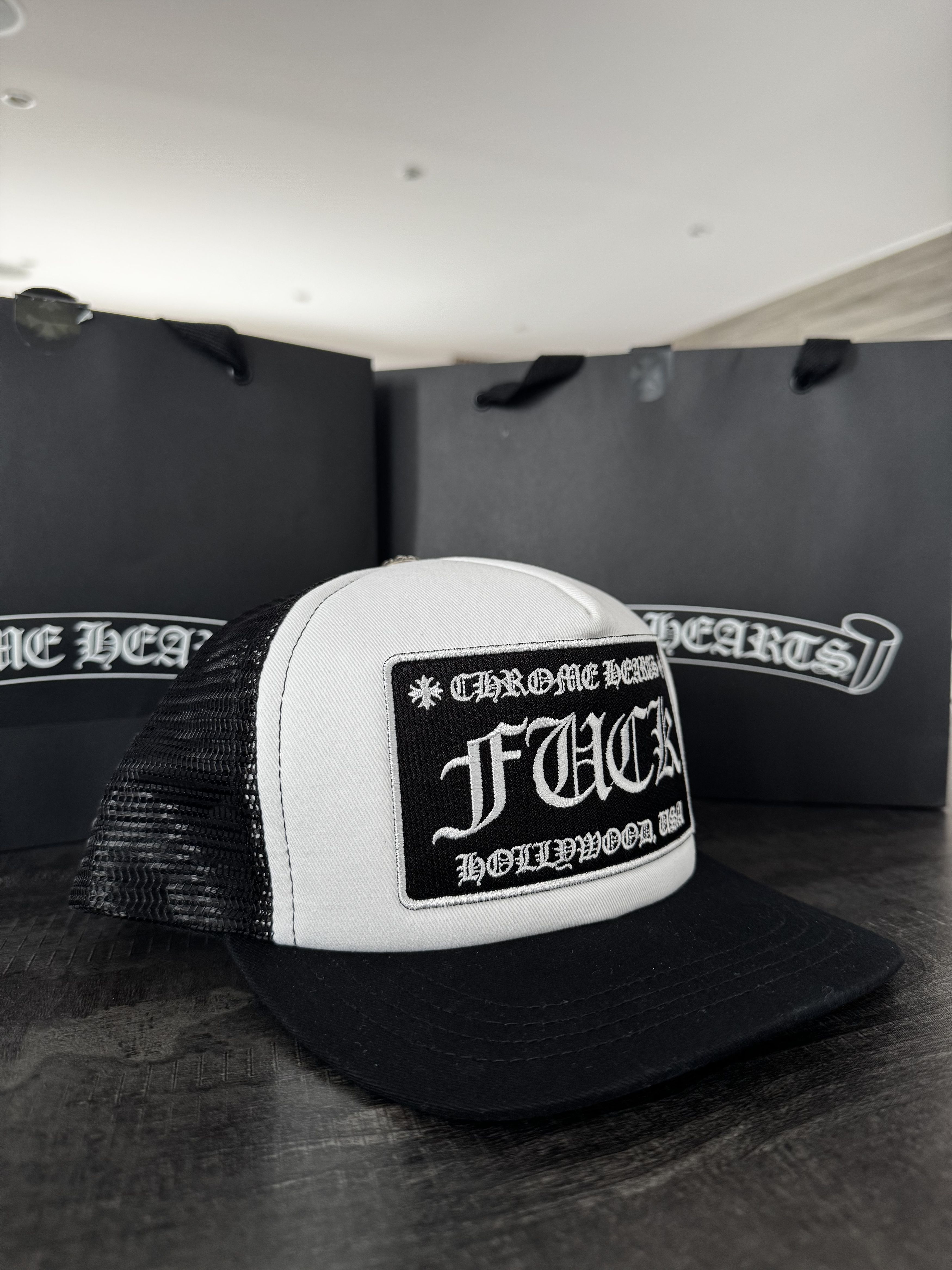 Chrome Hearts Chrome Hearts Black White Fuck Cap Size ONE SIZE - 2 Thumbnail