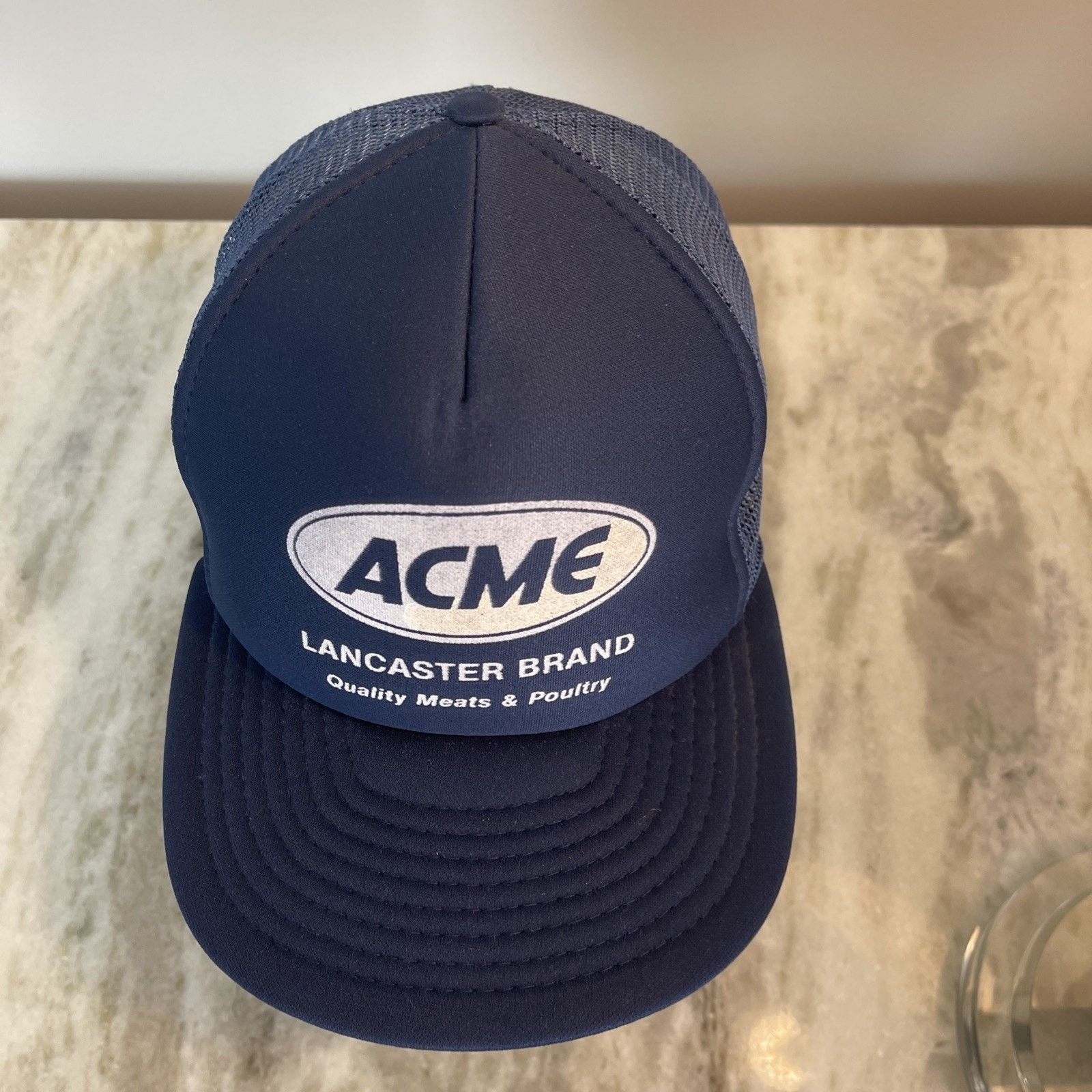 Vintage Vtg 1980’s Trucker Hat Snapback Cap ACME Lancaster Brand 8 Size ONE SIZE - 4 Thumbnail