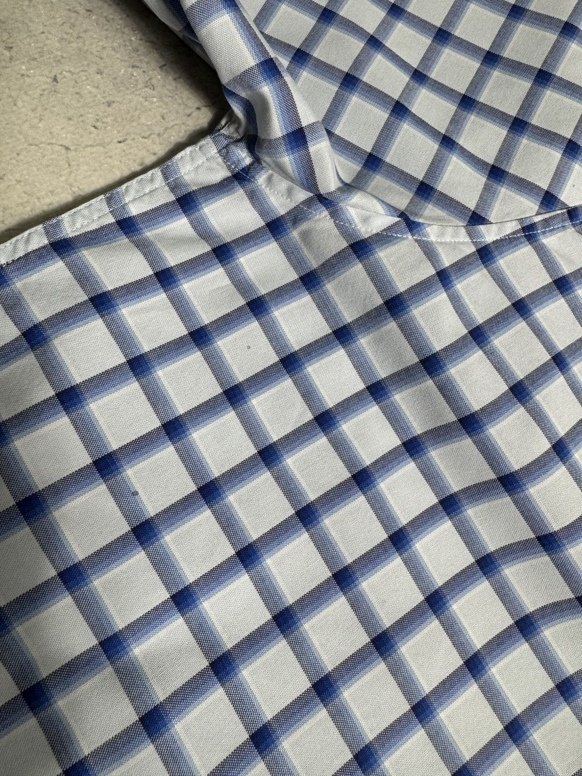 Yves Saint Laurent Yves Saint Laurent YSL Checked Short Sleeve Button Up Shirt Size US L / EU 52-54 / 3 - 12 Thumbnail
