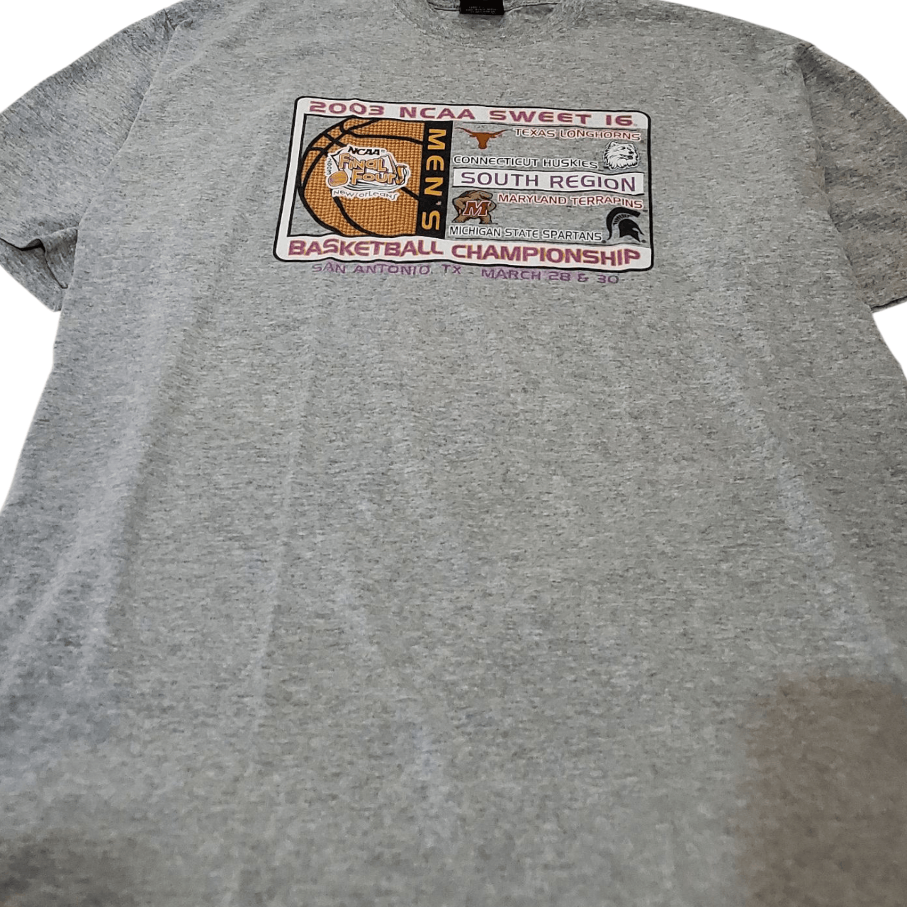 NCAA Y2K 2003 NCAA Sweet 16 Championship T-Shirt (Longhorns) Size US XL / EU 56 / 4 - 2 Thumbnail