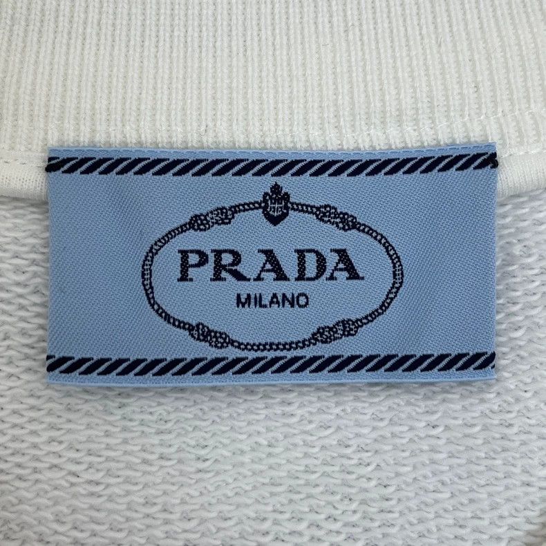 Prada Prada White classic logo cardigan baseball suit jacket 2502 Size US M / EU 48-50 / 2 - 5 Thumbnail