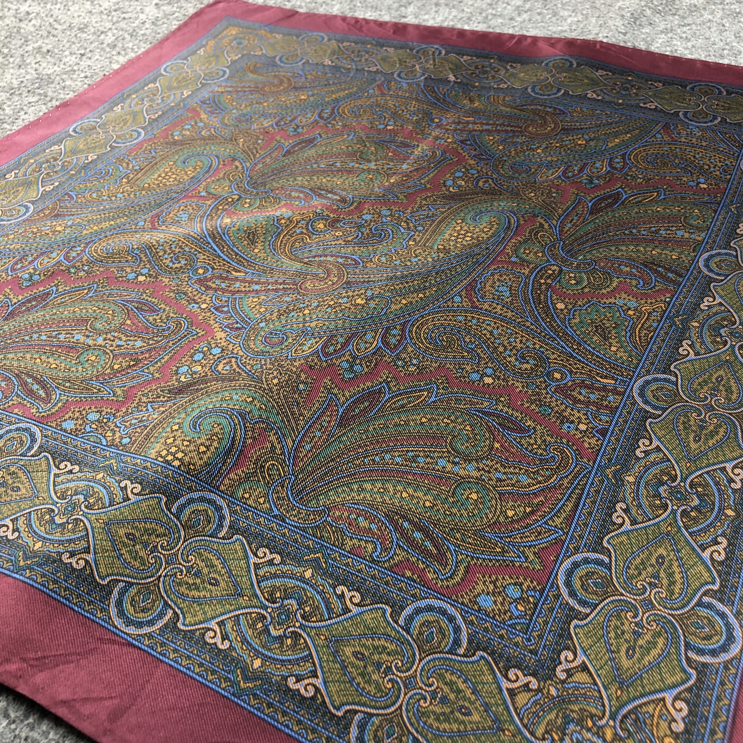 Lanvin Lanvin Paisley Handkerchief Neckerchief Bandana H2775 Size ONE SIZE - 3 Thumbnail