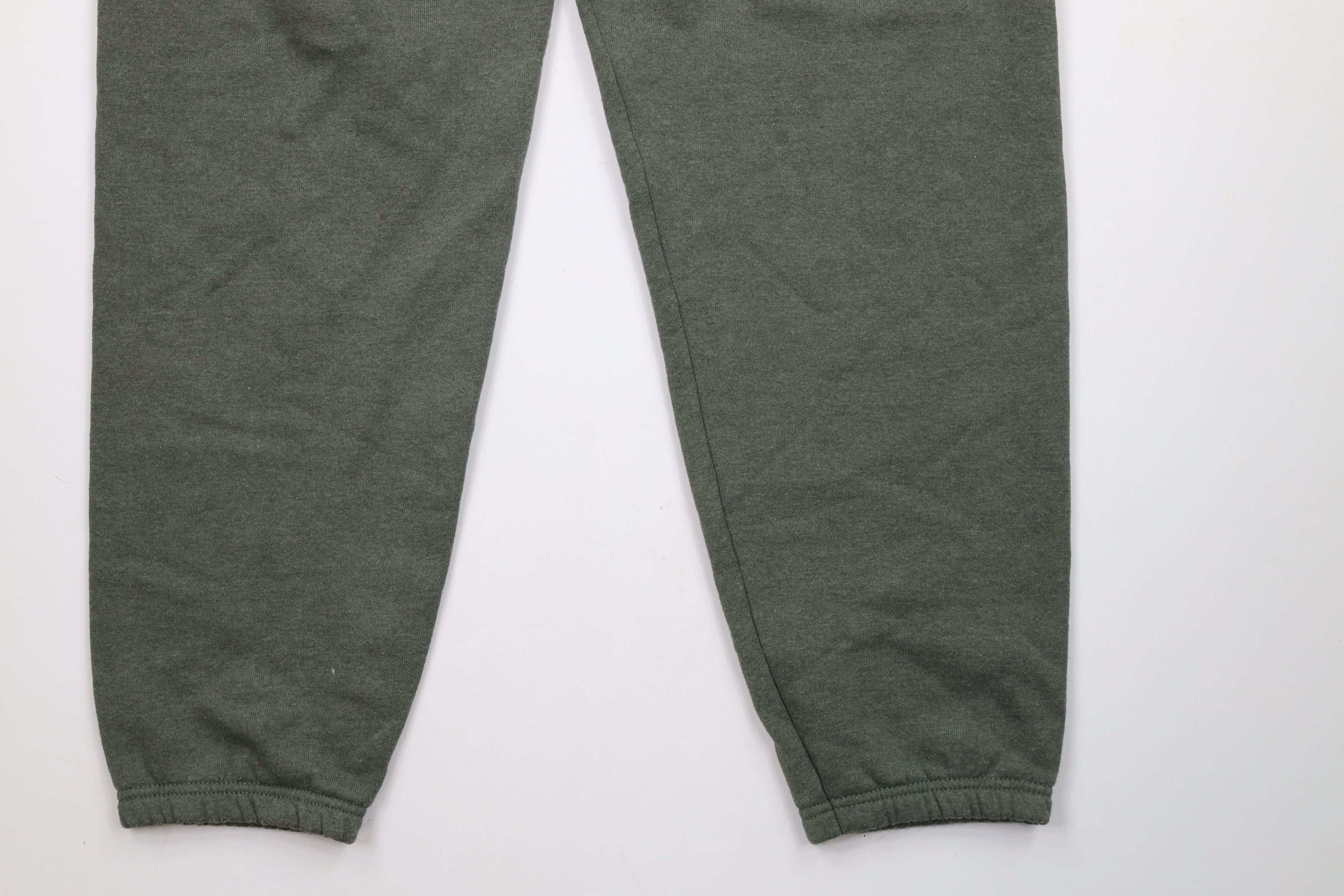 Vintage Vintage 90s Streetwear Blank Heavy Sweatpants Joggers Green Size US 38 / EU 54 - 4 Thumbnail