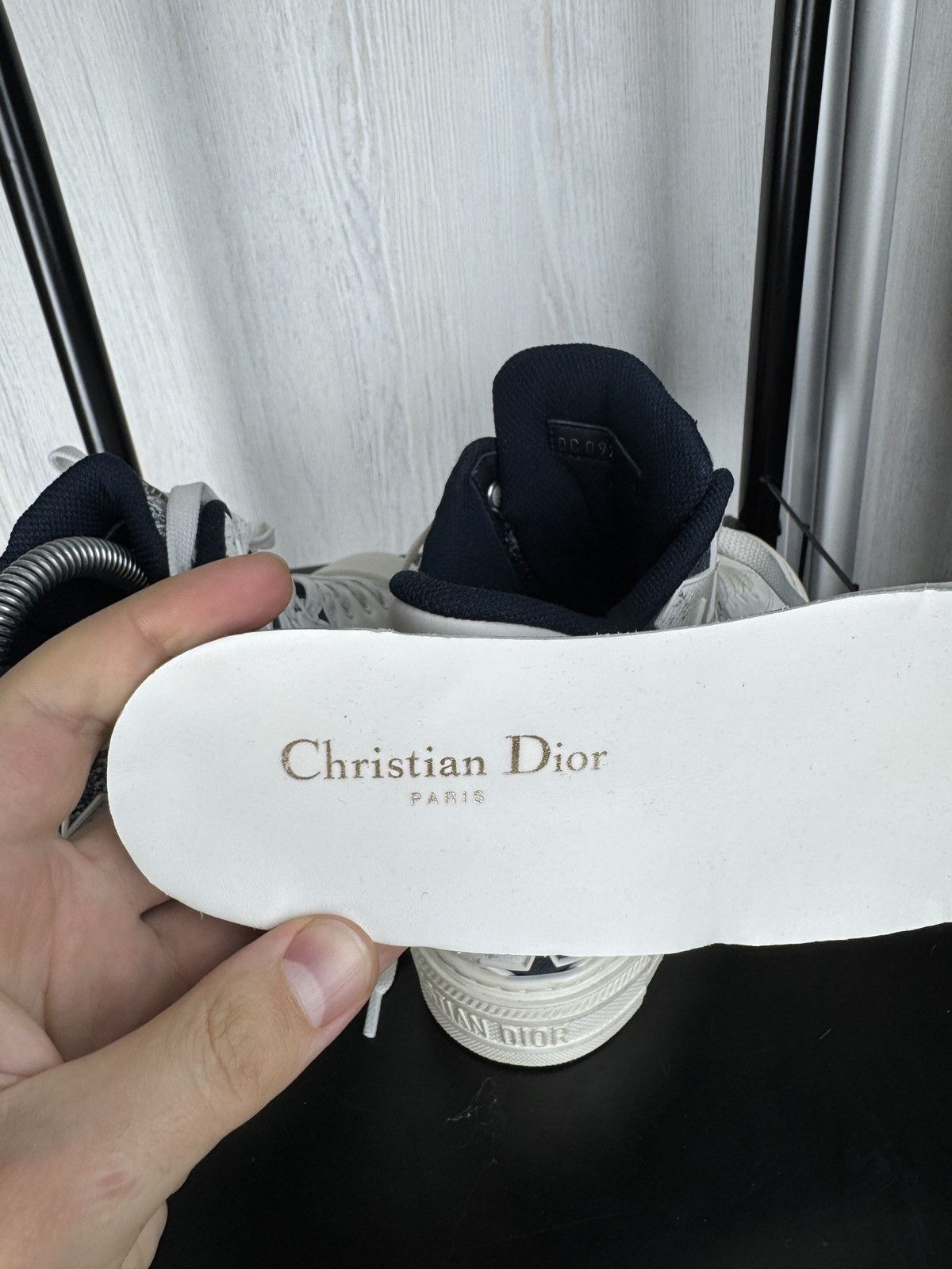 Dior Dior Walk'n'Dior Star Star Lace Up High Top Leather Sneakers Size US 4.5 / IT 34.5 - 19 Thumbnail