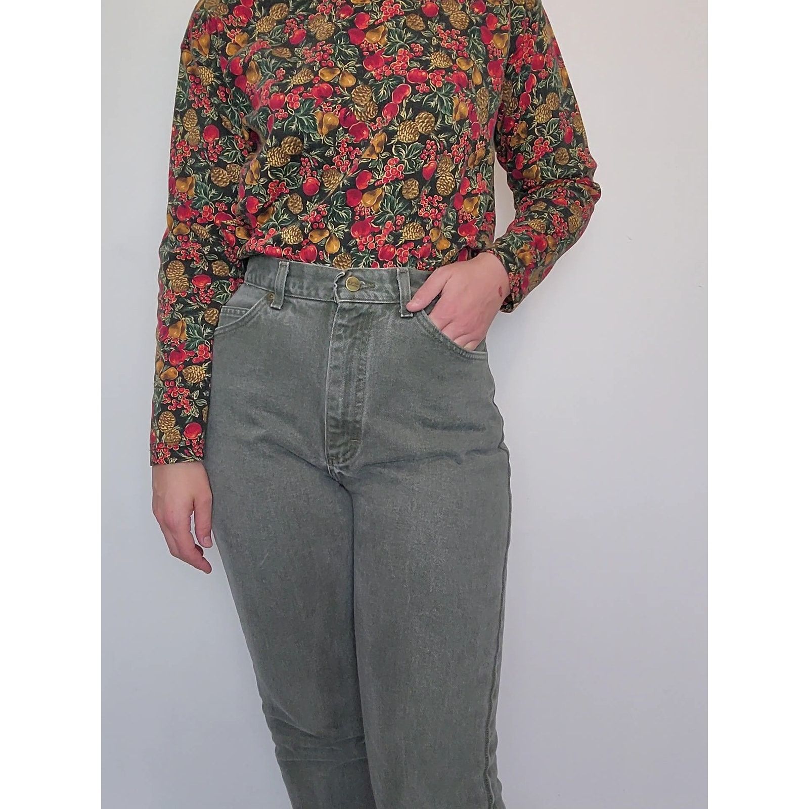 L.L. Bean Green L.L. Bean High Waisted Jeans 10 Vintage Petite Crop Size 32" / US 10 / IT 46 - 8 Thumbnail