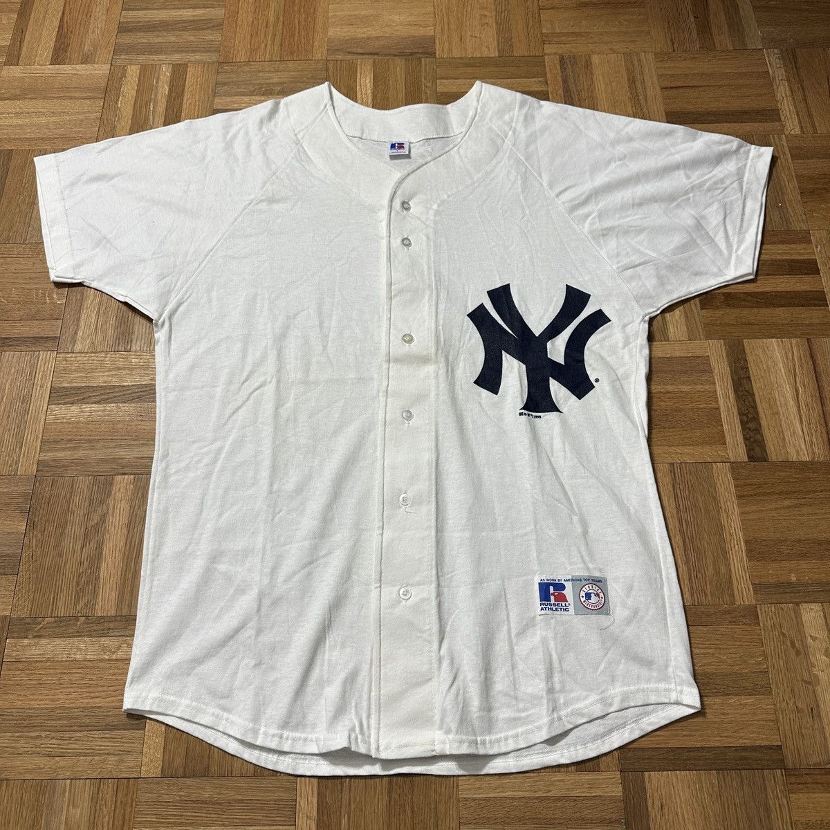 応援グッズ New York Yankees Russell Athletic Russel Athletic NewYorkYankees ベースボールシャツ 応援グッズ