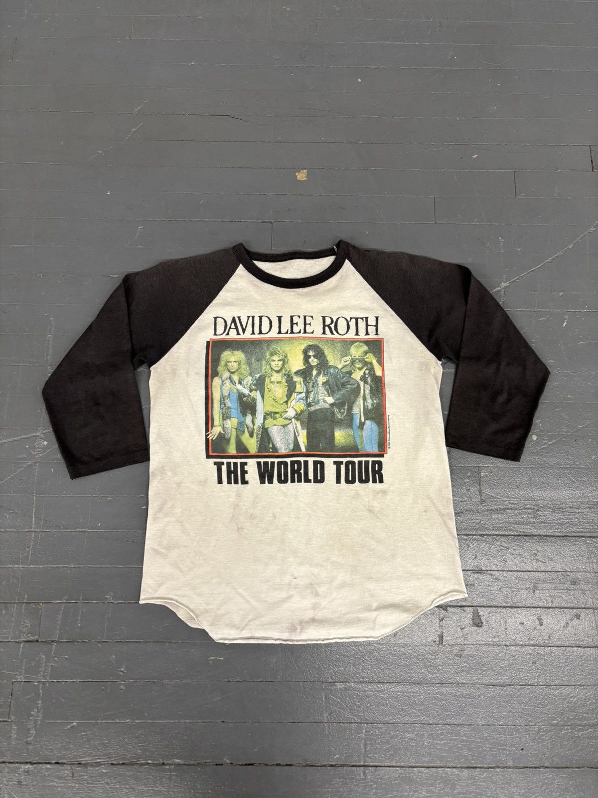 Band Tees × Vintage Vintage 1986 David Lee Roth World Tour tee Size US L / EU 52-54 / 3 - 1 Thumbnail
