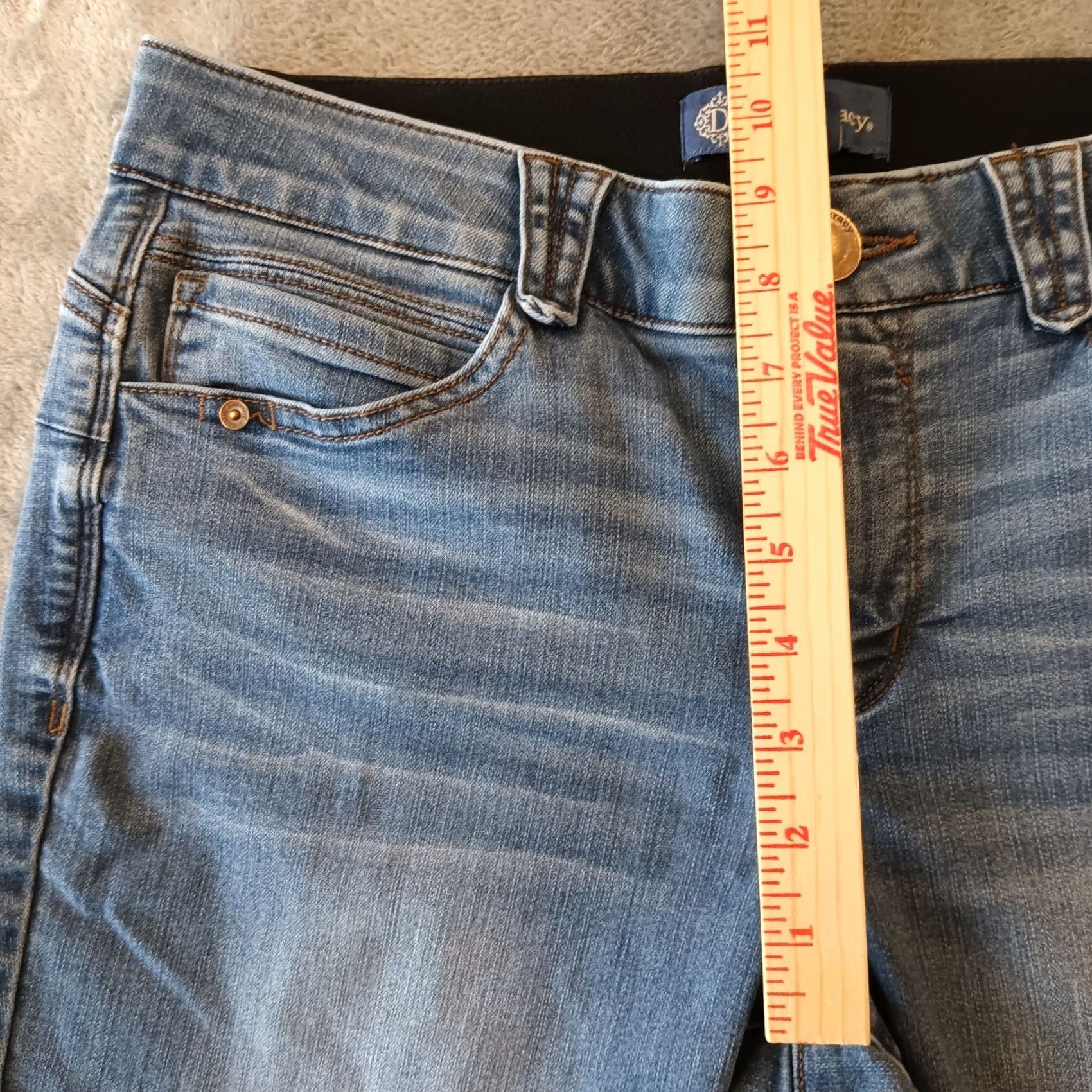 Vintage Democracy Absolution Ankle Jeans Womens Size 10 Blue Light Wash Stretch 31x28 Jeans 5-Pocket Womens Mens no, repeating not allowed Size 32" / US 10 / IT 46 - 4 Thumbnail