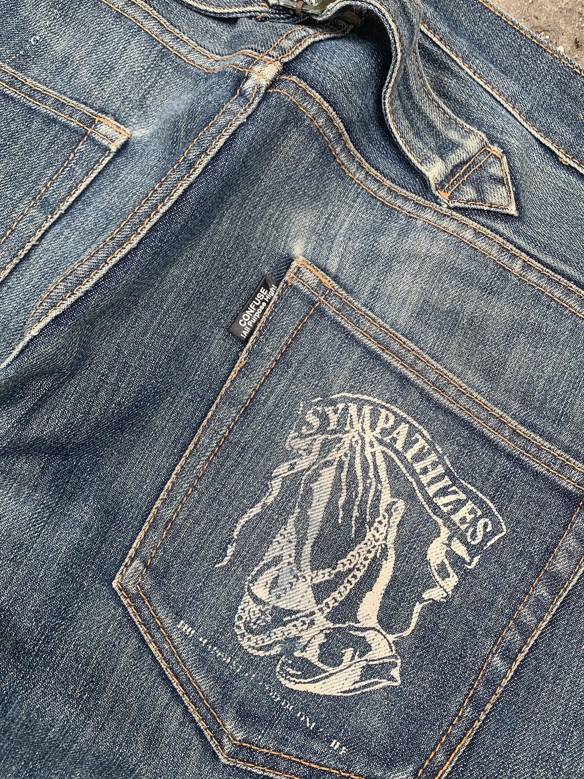 Japanese Brand × Vintage Vintage nun pattern jeans Size US 38 / EU 54 - 7 Thumbnail