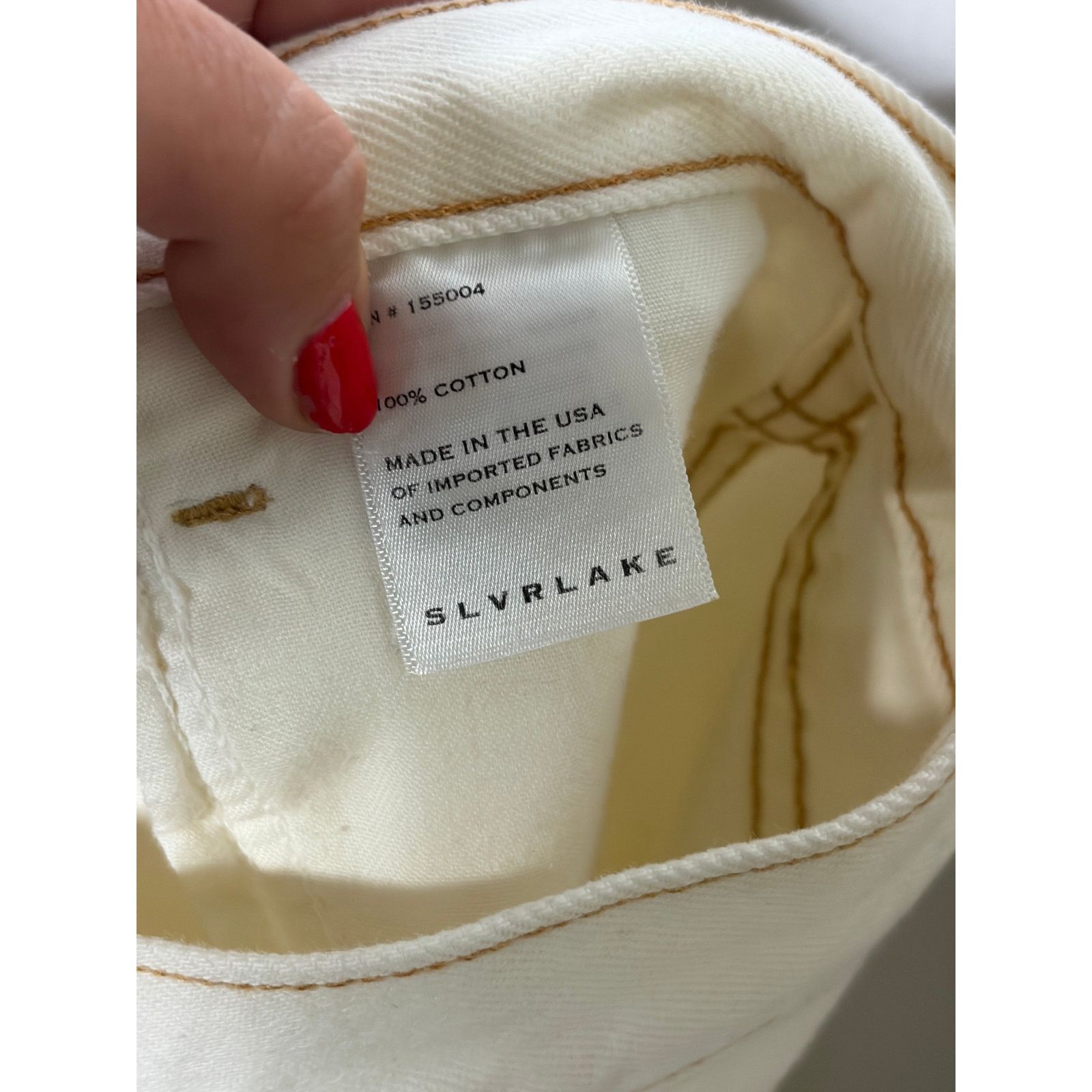 SLVRLAKE SLVRLAKE Hero white cropped distressed high rise jeans 27 Size 27" / US 4 / IT 40 - 8 Thumbnail