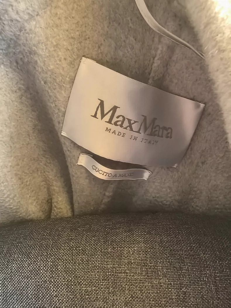 Max Mara Max Mara Labbro Classic Grey Cashmere Coat Size XL / US 12-14 / IT 48-50 - 3 Thumbnail