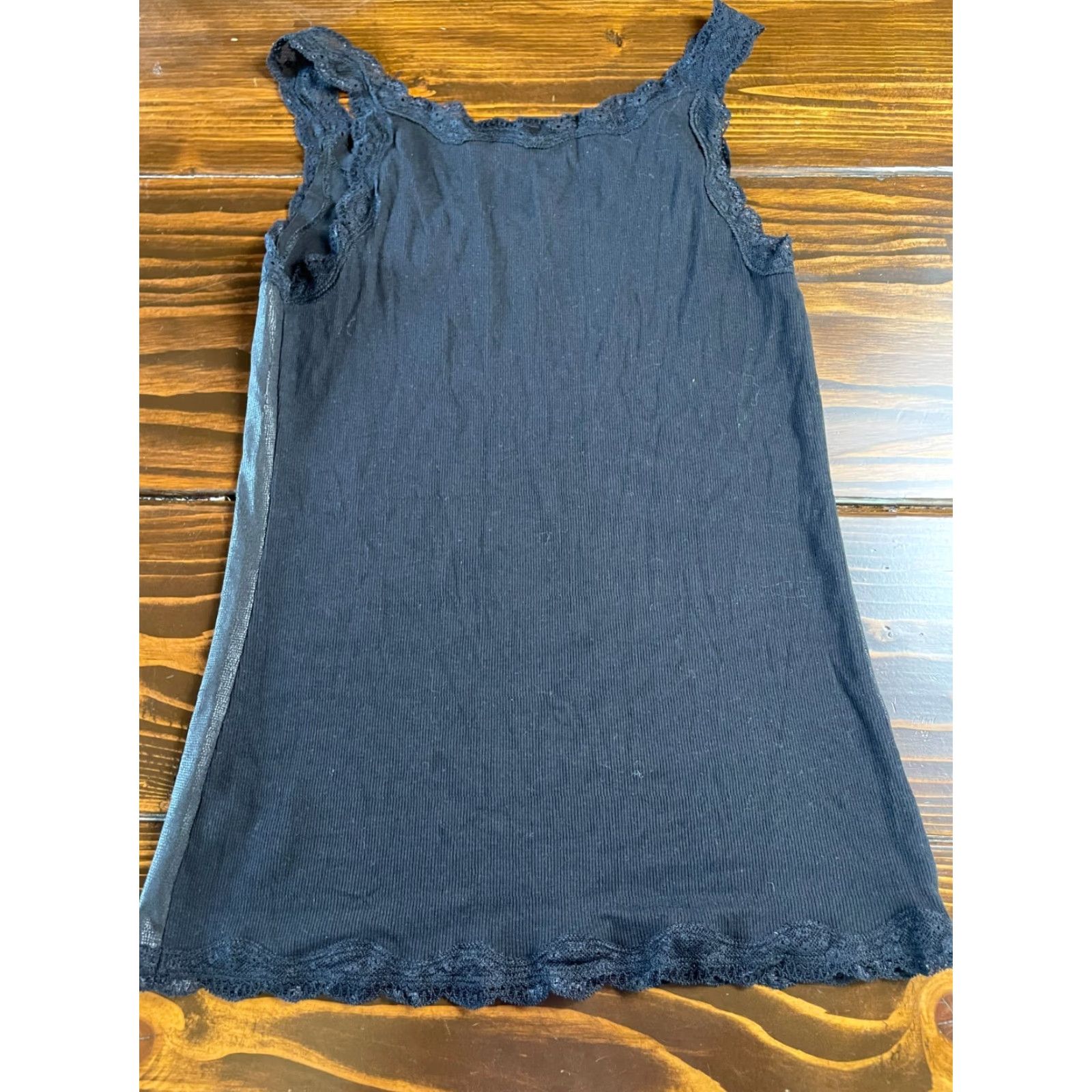 Calvin Klein Calvin Klein Tank Top Womens Small Black Lace Snakeskin Sleeveless Scoop Neck Casual Modern 90s? Size S / US 4 / IT 40 - 2 Thumbnail