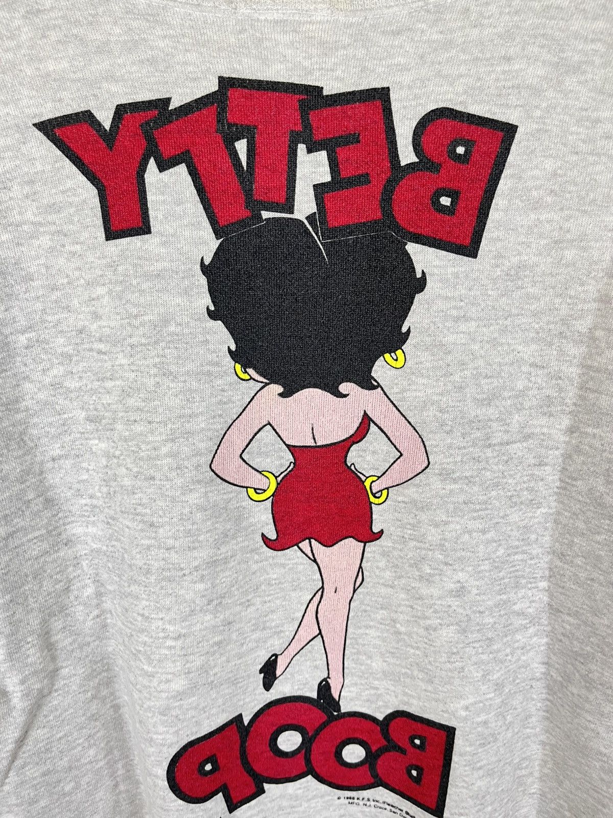 Cartoon Network × Vintage Vintage 90s Betty Boop Mirror Sweatshirt Size US M / EU 48-50 / 2 - 5 Thumbnail