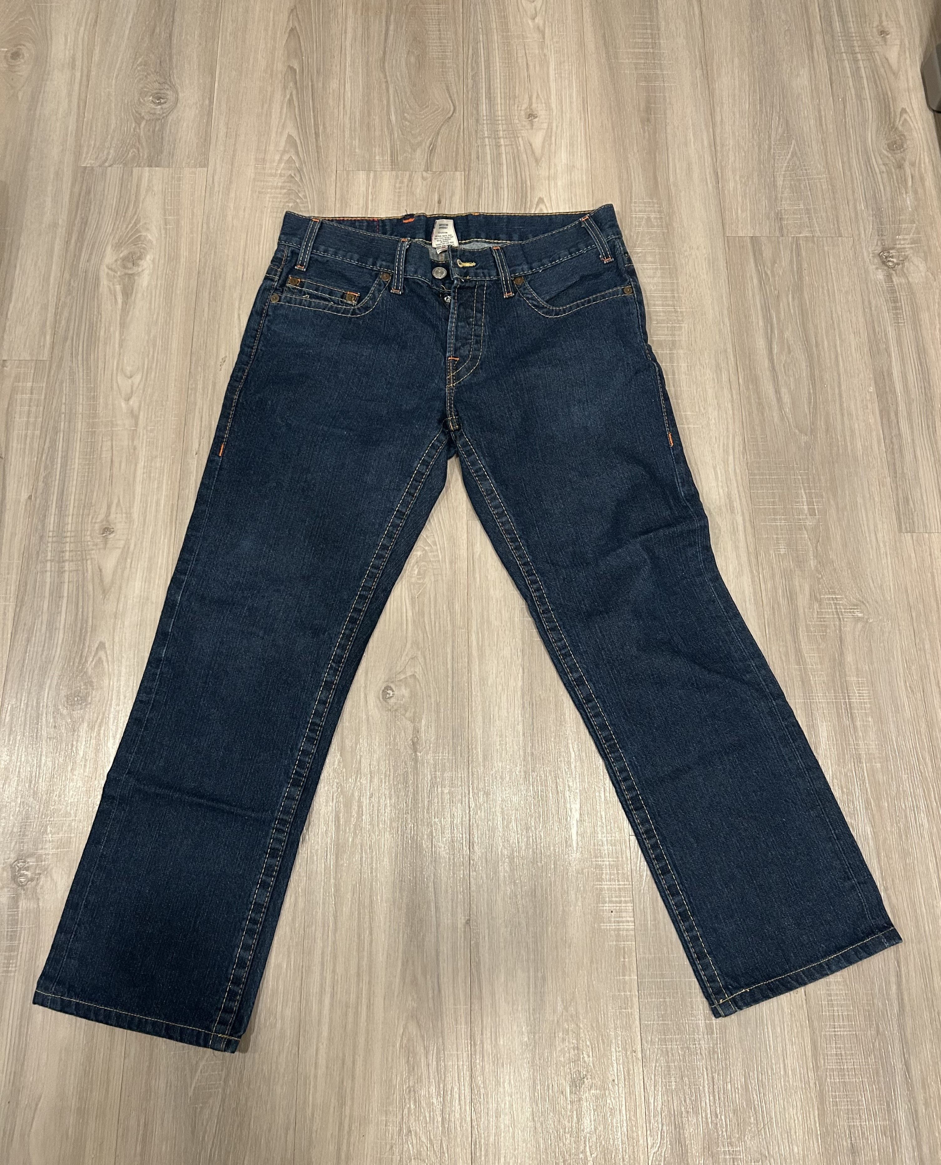 True Religion True Religion Vintage Dark Wash Straight Leg Jeans Size US 34 / EU 50 - 2 Thumbnail