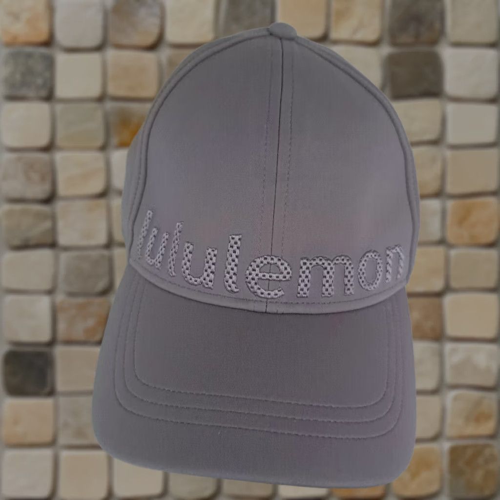 Lululemon Lululemon Woman Baseball Hat Embroidered Grey Adjustable EUC Ladies Cap Size ONE SIZE - 1 Thumbnail