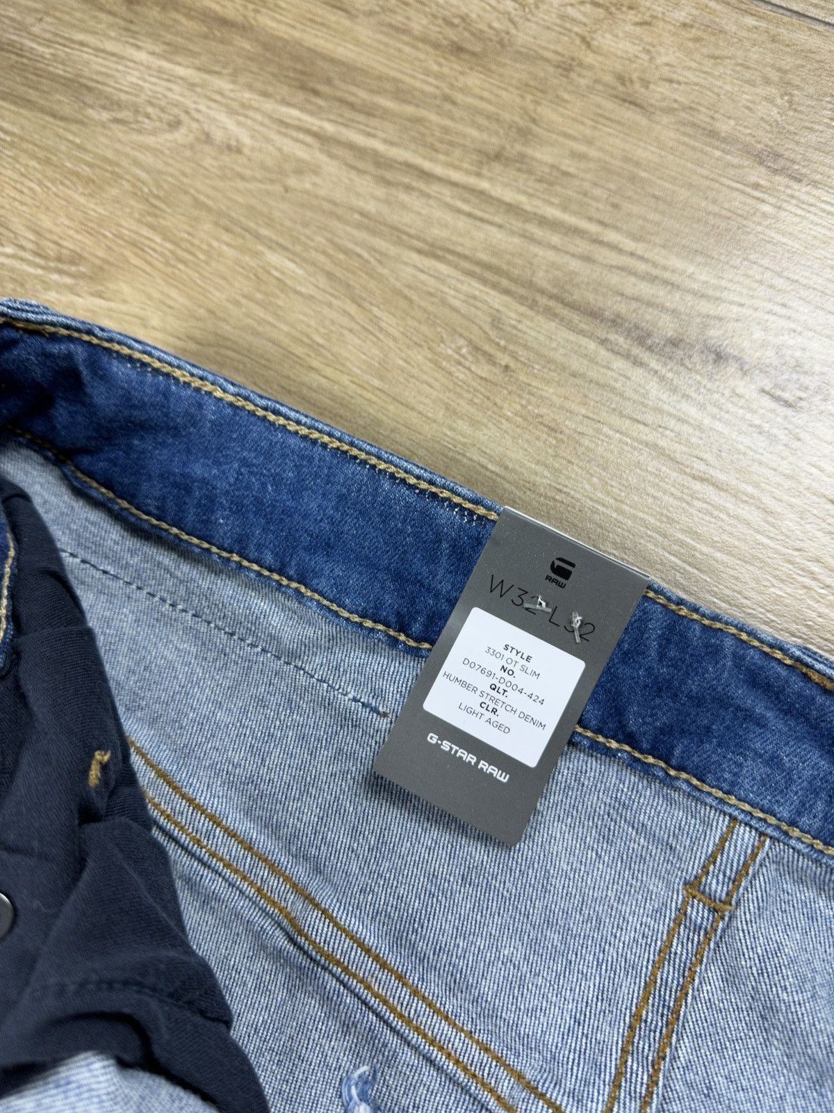 G-Star NEW🏷️ G-Star Raw 3301 OT Slim Denim Jeans Size US 32 / EU 48 - 5 Thumbnail