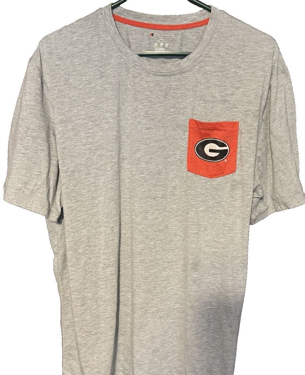Champion Georgia Bulldogs Champion Pocket T-Shirt Men Size XL Gray Size US XL / EU 56 / 4 - 1 Thumbnail