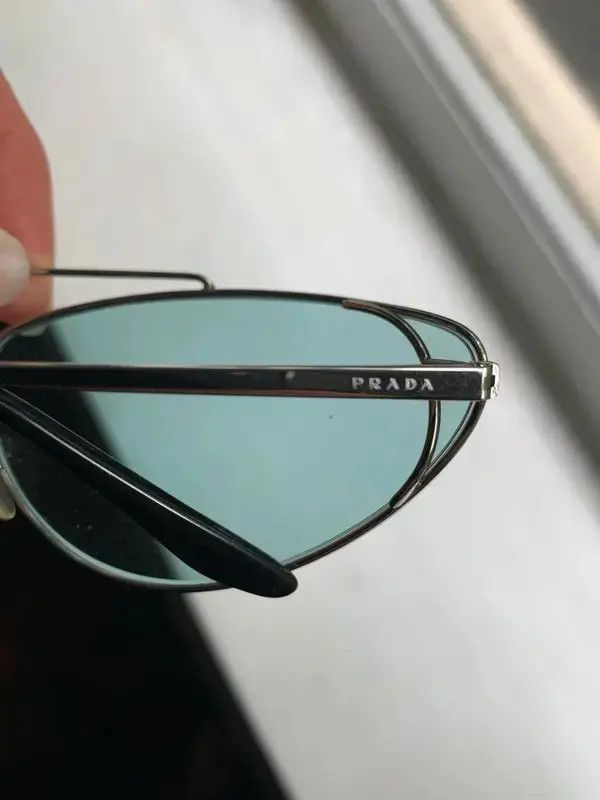 Prada × Vintage PRADA Sunglasses Rimless Sport Metal Frame Shield Mask MA720 Size ONE SIZE - 5 Thumbnail