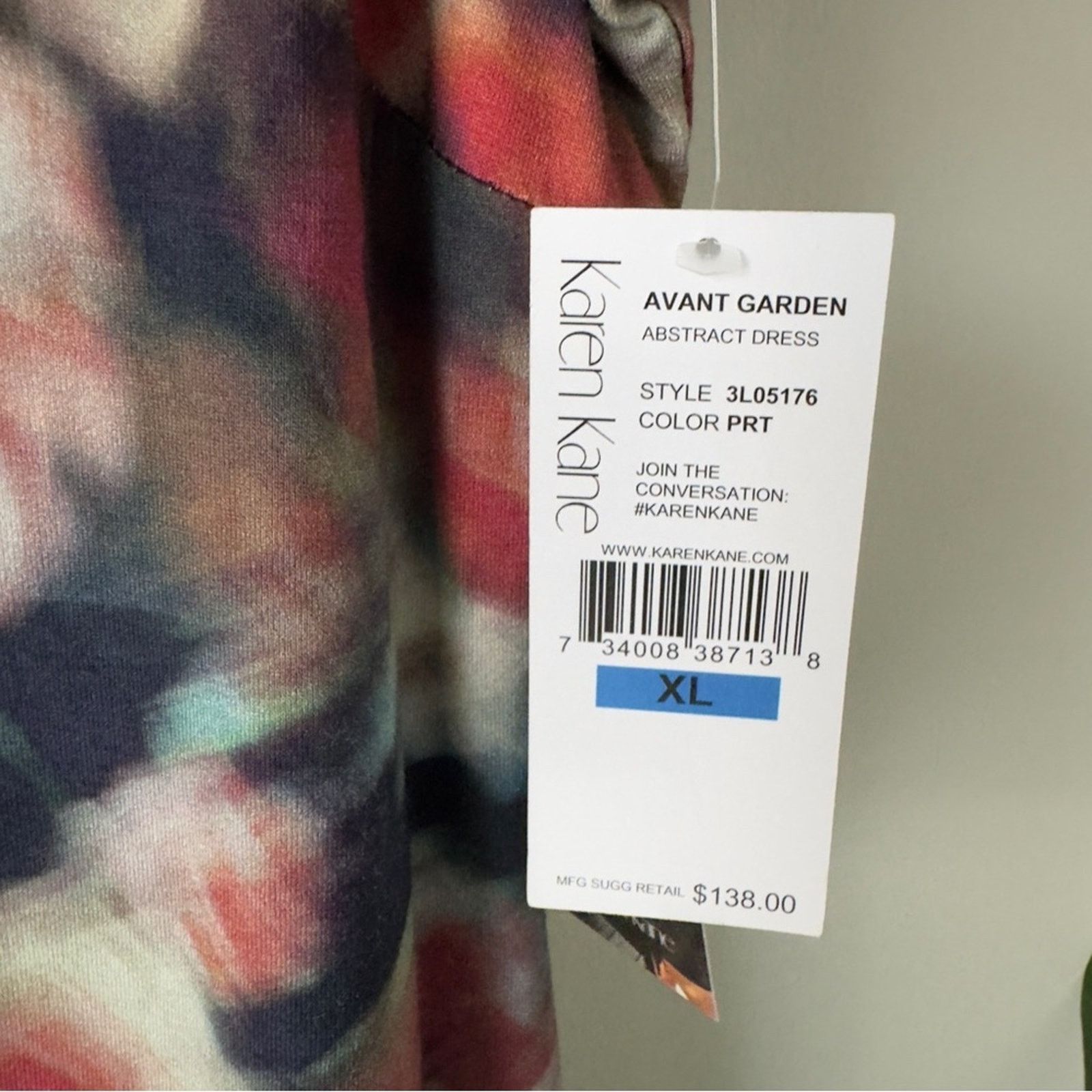 Karen Kane Avant Garden Abstract Dress Floral Sheath Dress