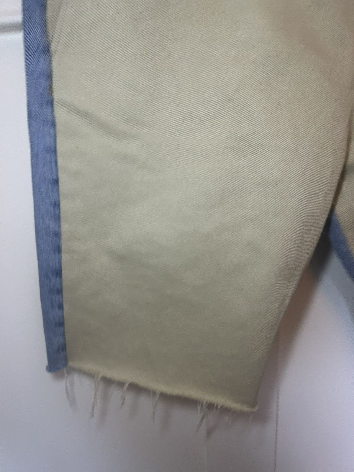 Balenciaga Balenciaga split distressed khaki and jean short hybrid Size US 34 / EU 50 - 7 Thumbnail