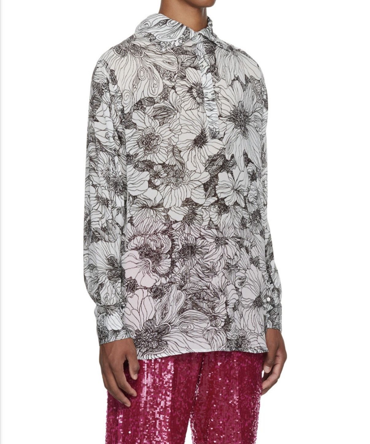 Dries Van Noten Dries Van Noten White Conti Turtleneck Size US M / EU 48-50 / 2 - 6 Thumbnail