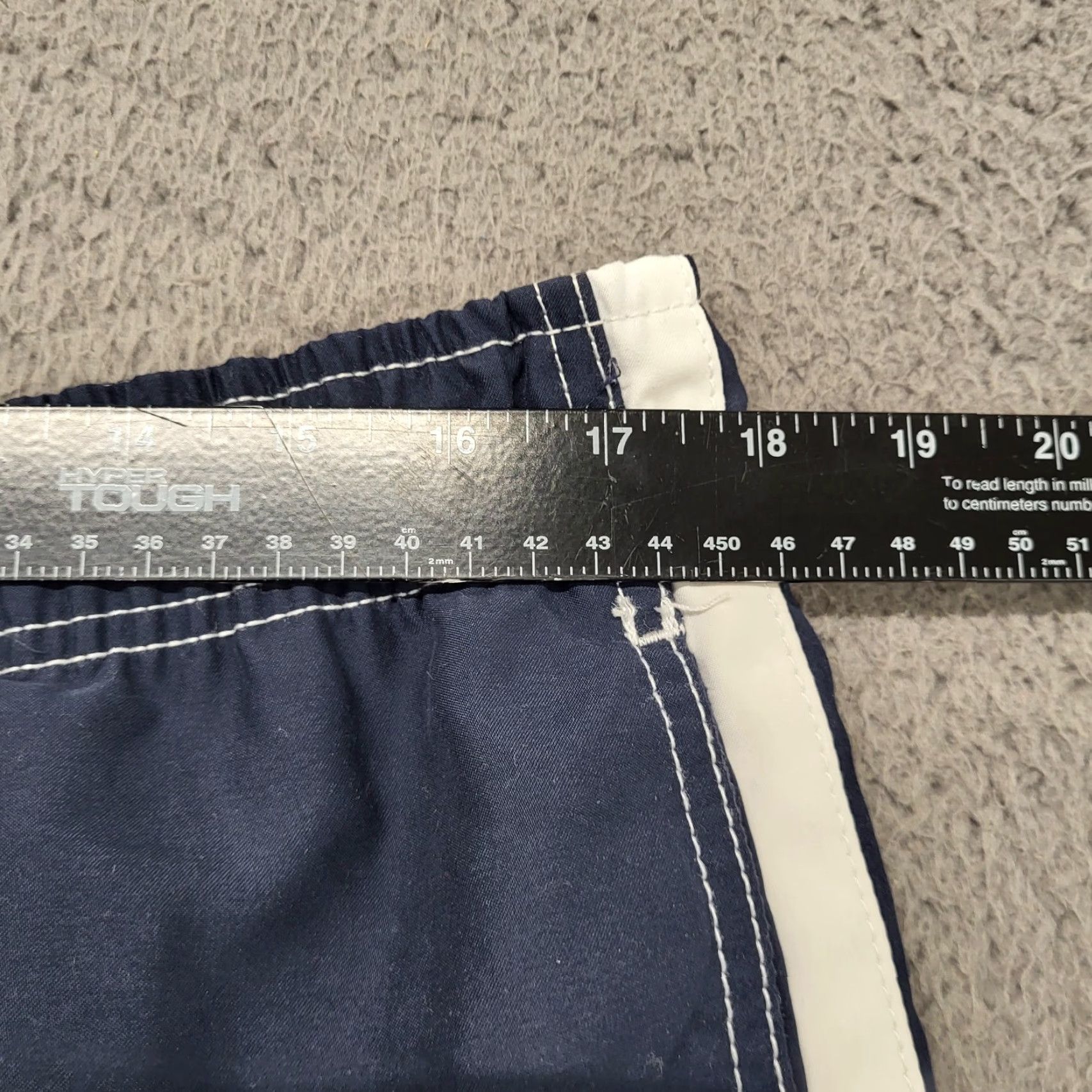 Joe Boxer Joe Boxer Swim Shorts Mens L Navy White Colorblock Drawstring Pockets Short Size US 33 - 7 Thumbnail