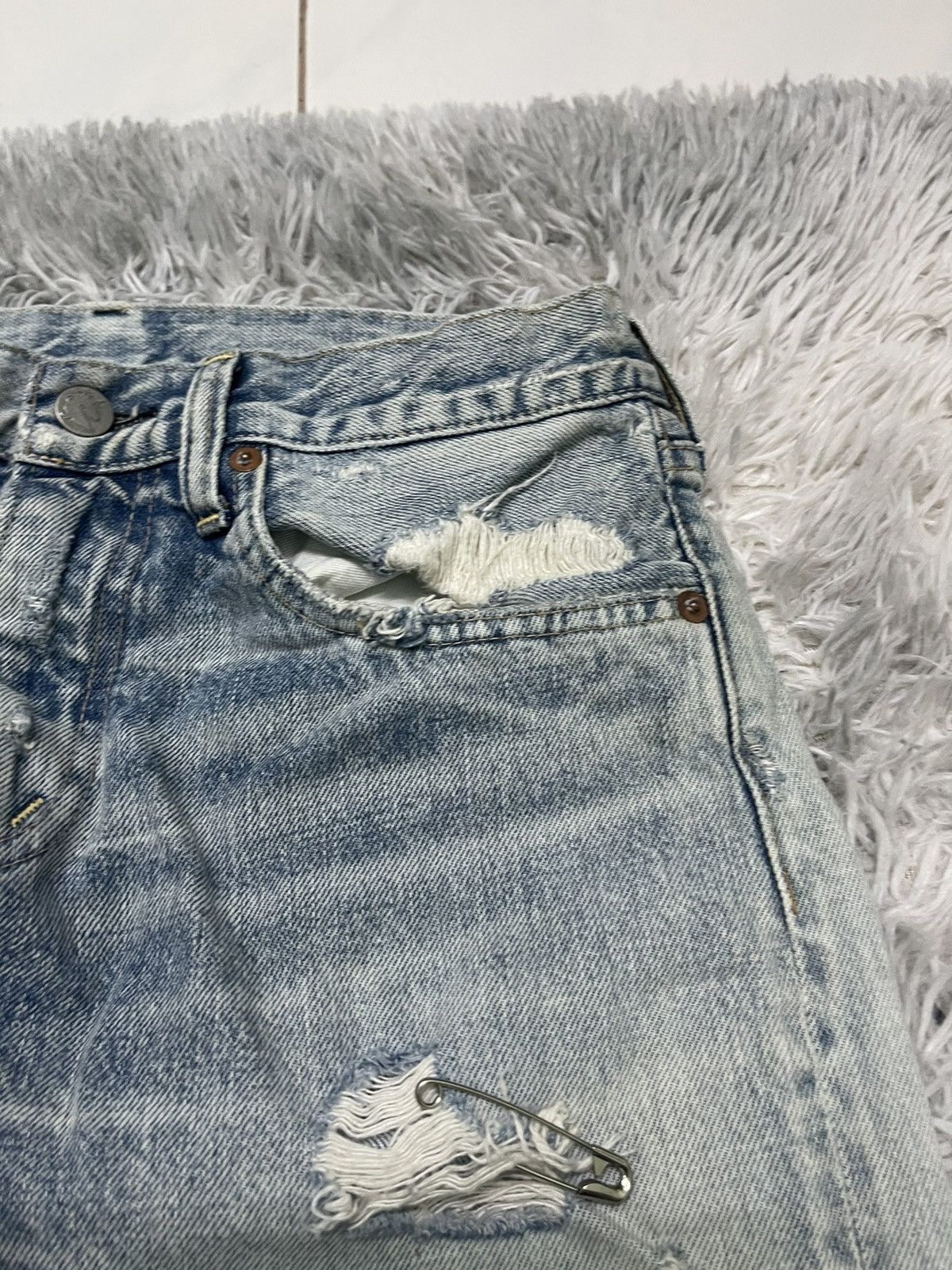 Japanese Brand VINTAGE KAPITAL INSPIRED PATCHES WORK JEANS BRAND RNA INC Size US 28 / EU 44 - 7 Thumbnail