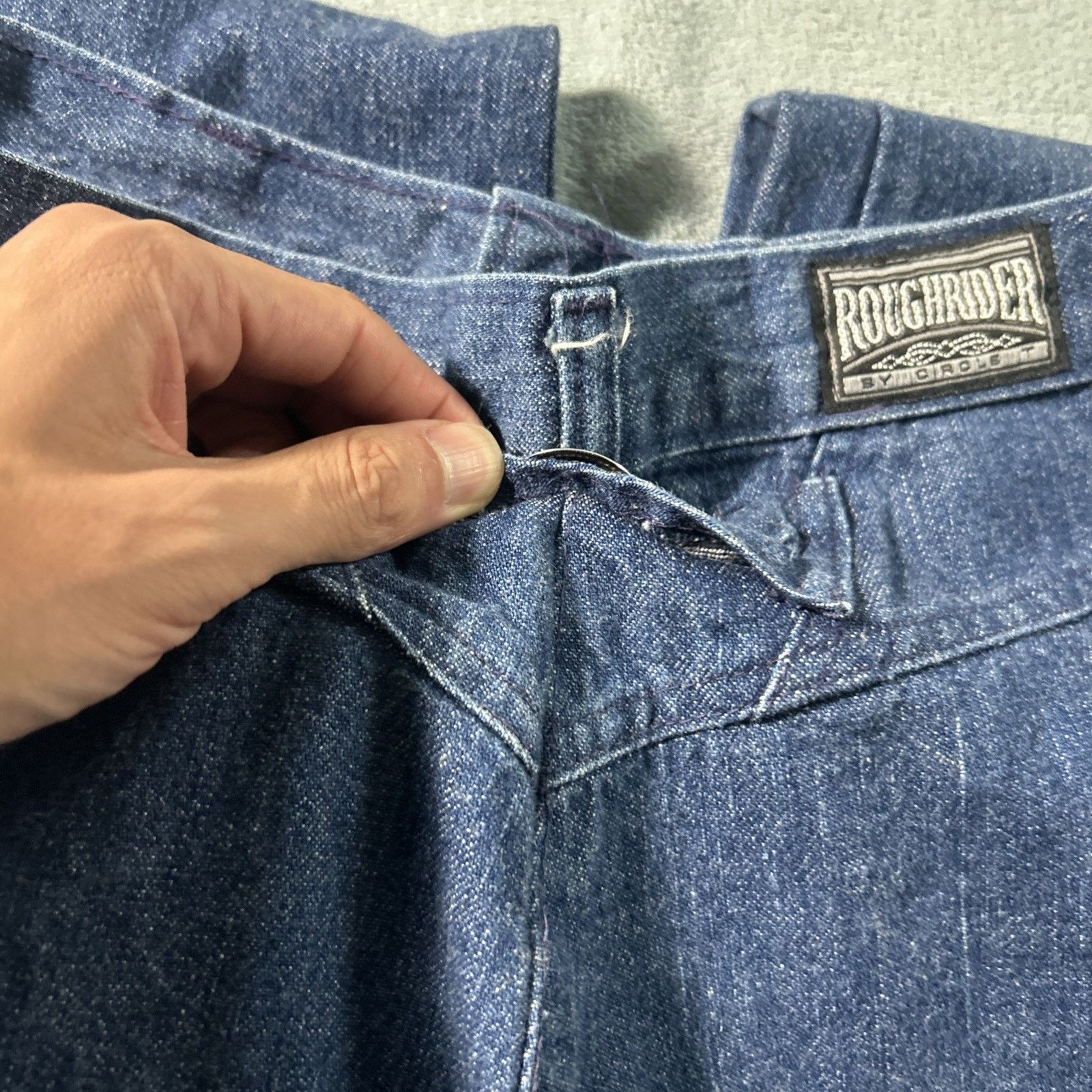 Levi's Rough Riders Buckle Back Style Jeans Womens 32x36 Bare Back Size 38" / US 16 / IT 52 - 5 Thumbnail