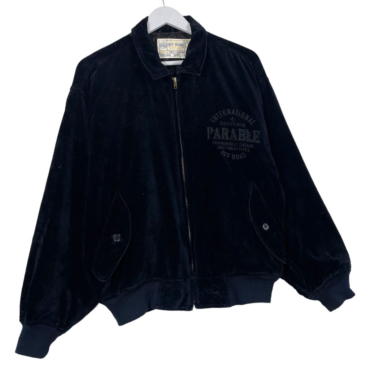 Japanese Brand × Vintage 💥JAPAN MEN OFFROAD VELVET RIOT BOMBER JACKET Size US L / EU 52-54 / 3 - 4 Thumbnail
