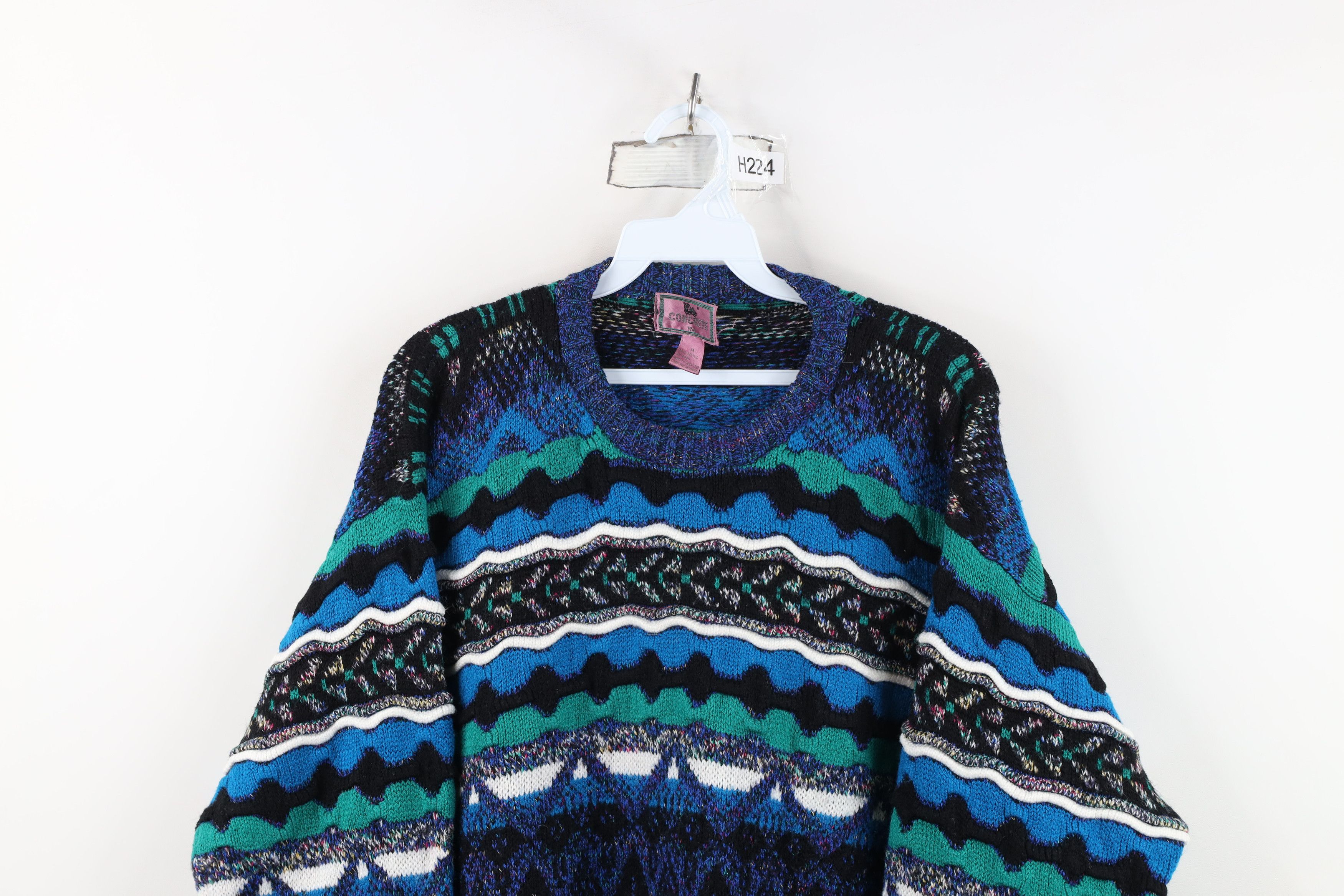 Vintage Vintage 90s Coogi Style Rainbow Knit Crewneck Sweater Size US M / EU 48-50 / 2 - 2 Thumbnail