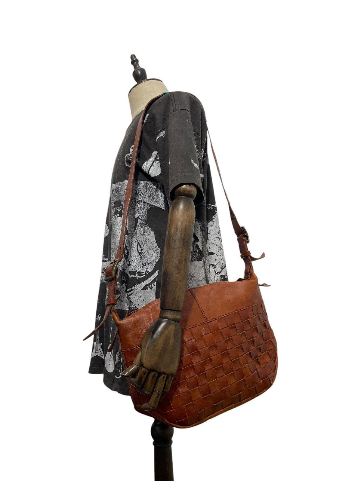 Genuine Leather Full Leather Work Zac Sac Cross Body Bag 5🟩 Size ONE SIZE - 2 Thumbnail