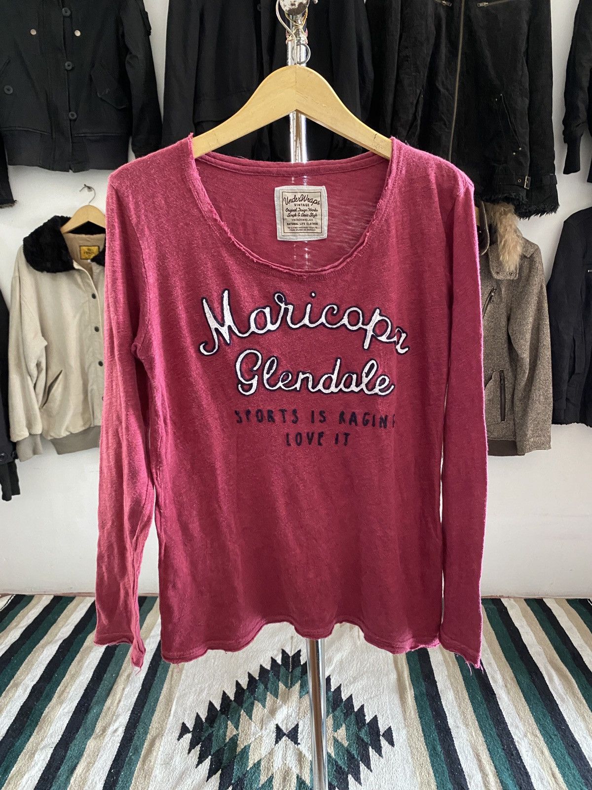 20471120 Japanese Underwraps Vintage Poem Long Sleeve Size US M / EU 48-50 / 2 - 1 Thumbnail