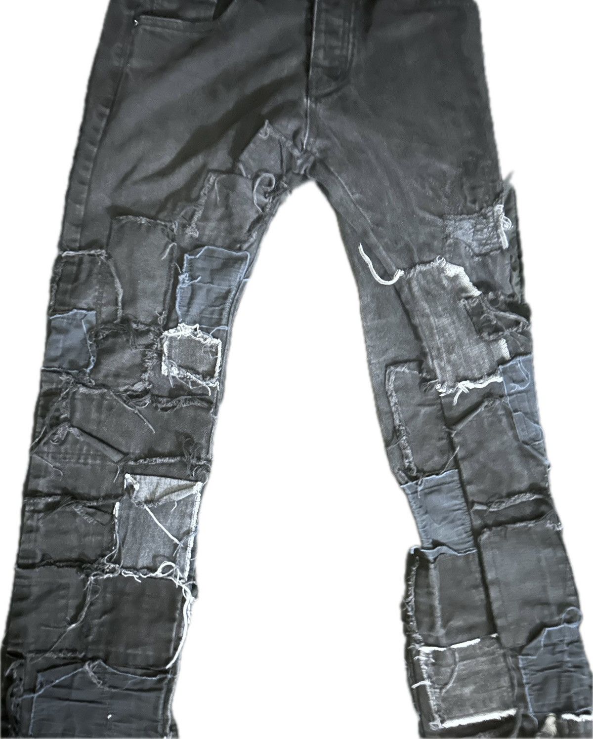 MNML MNML Patchwork Distressed Jeans Size US 31 - 1 Thumbnail