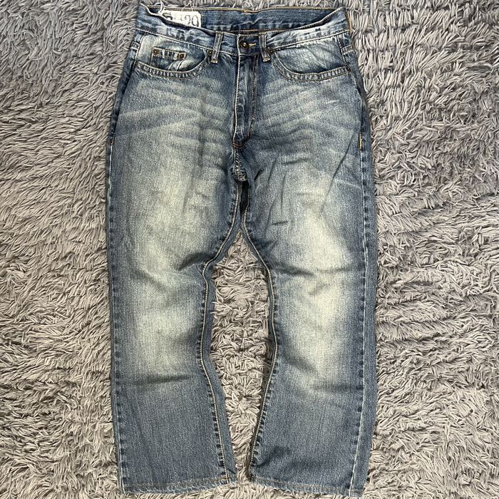 Vintage Y2K 2000s Faded Blue Denim Flared Jeans | Grailed