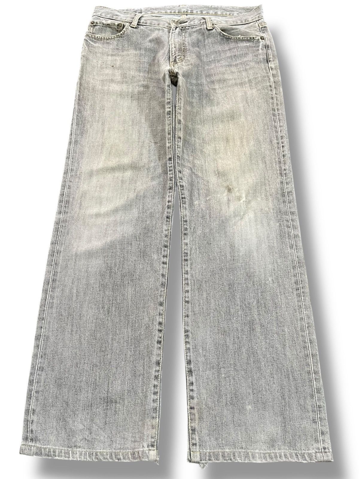 Vintage Uniqlo S-002 Distressed Denim