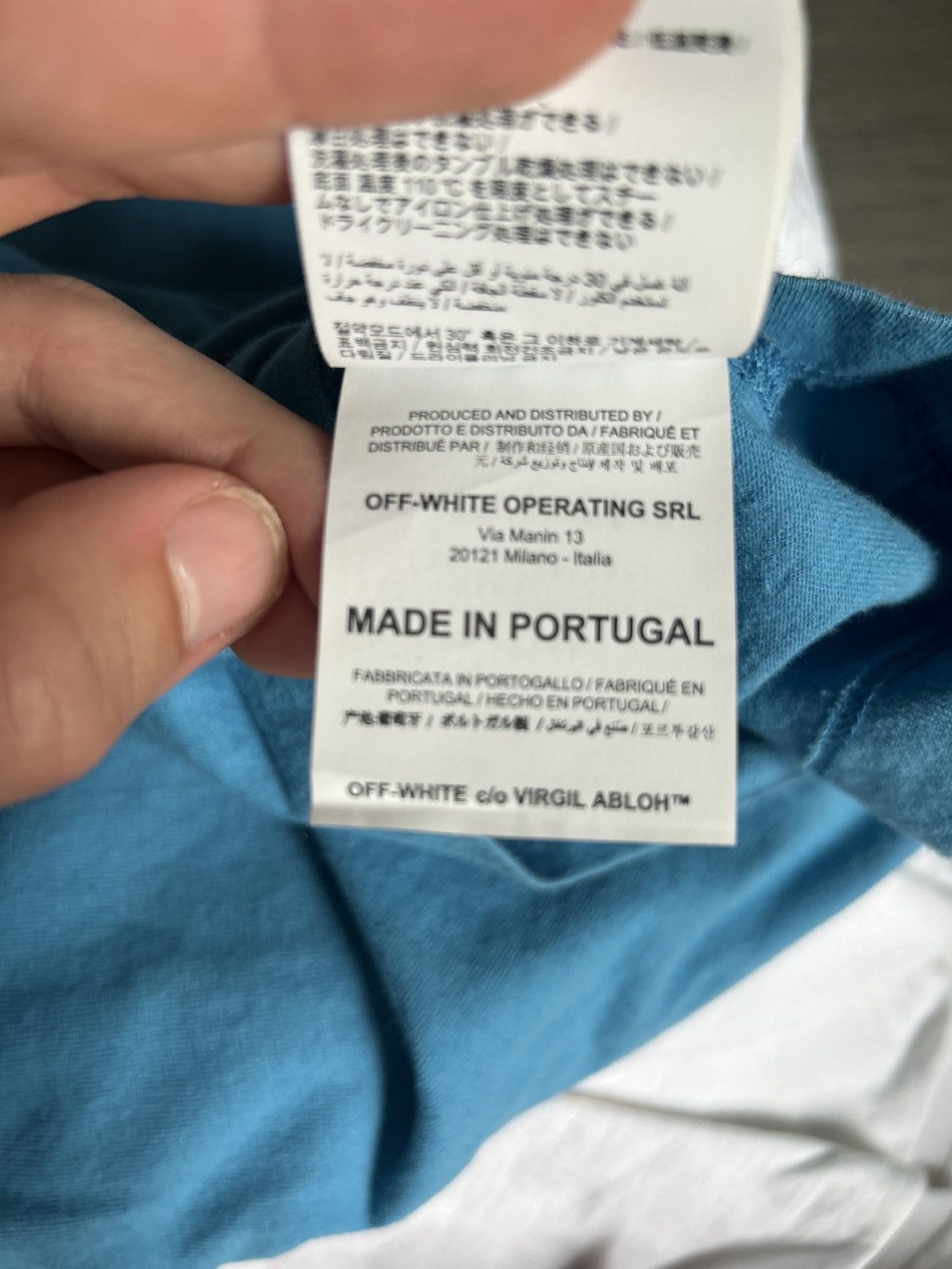 Off-White Off-White Arachno Short Sleeve Blue LOOSE Size US XS / EU 42 / 0 - 6 Thumbnail
