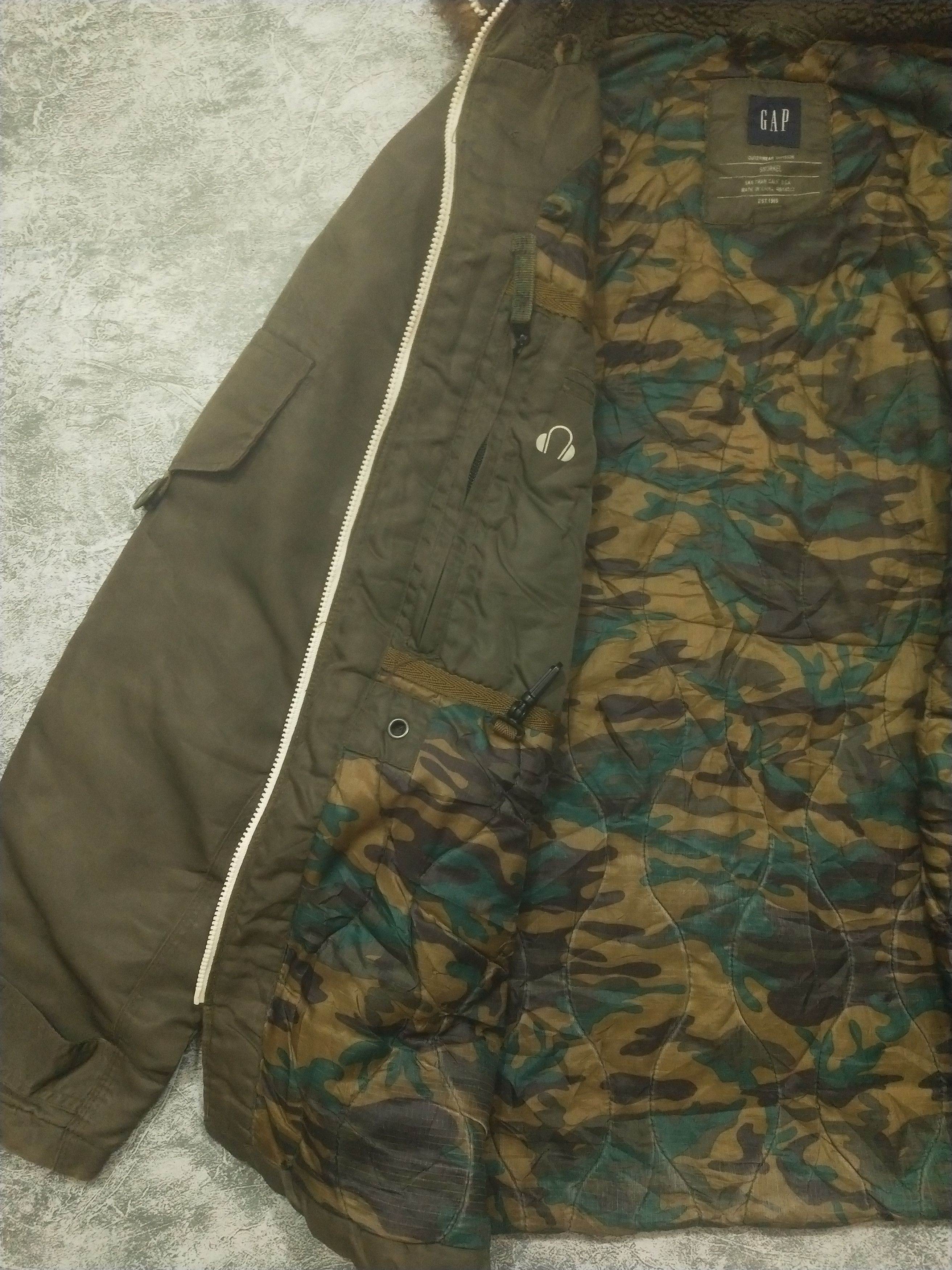 Gap × Japanese Brand × Le Grande Bleu (L.G.B.) GAP Military Fur Parka Puffer Size US XXL / EU 58 / 5 - 6 Thumbnail