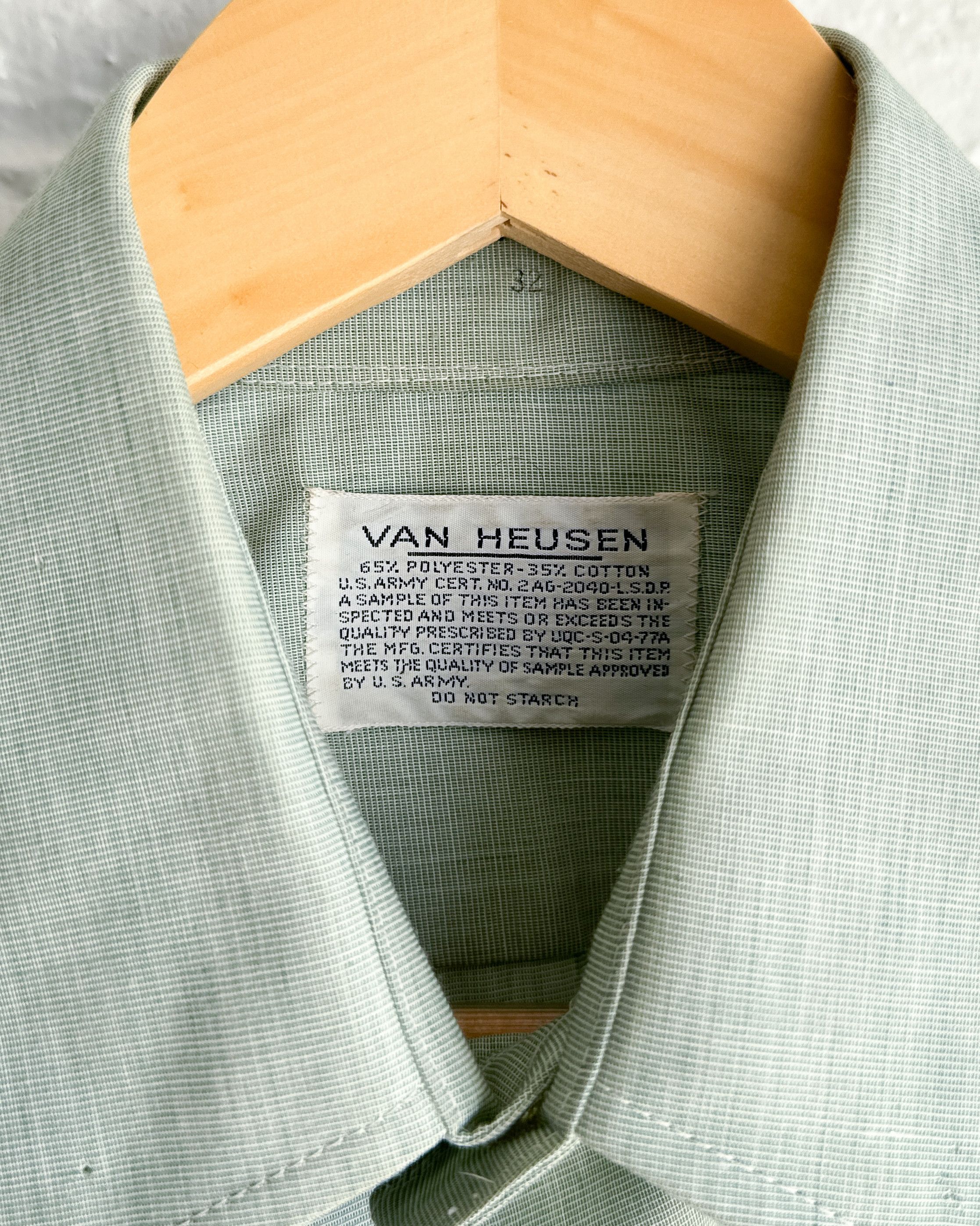 Vintage Vintage 1970s Van Heusen US Army Button Up Uniform Shirt Size US M / EU 48-50 / 2 - 3 Thumbnail