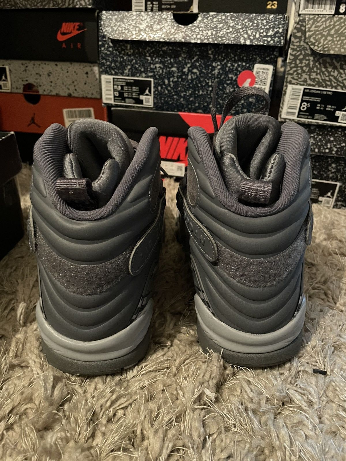 Jordan Brand Jordan 8 Cool Grey Size US 8.5 / EU 41-42 - 5 Thumbnail