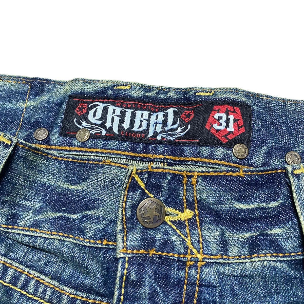 Tribal Streetwear Vintage Tribal Streetwear Embroidery Denim Jeans Size US 31 - 9 Thumbnail