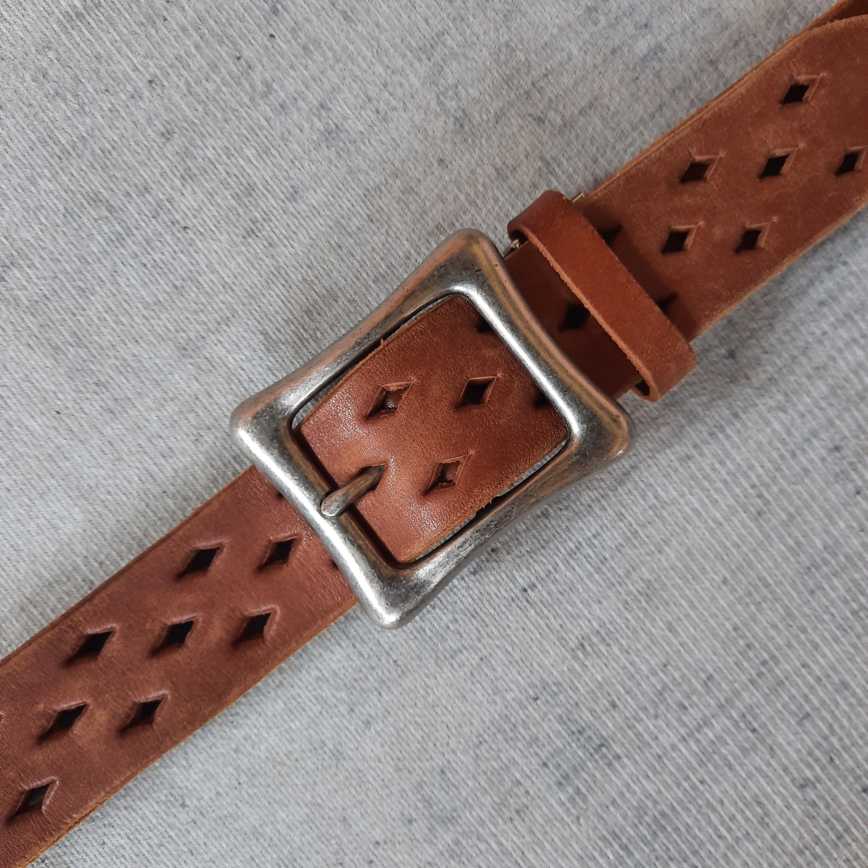 PPFM 🌸 Garrison japanese pettern design ninja leather belt Size ONE SIZE - 7 Thumbnail