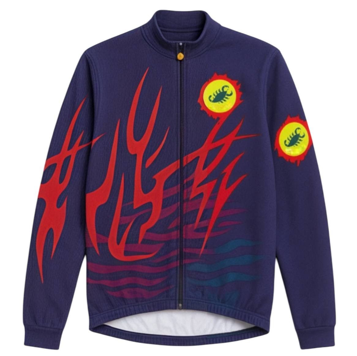 Vintage 1970 RARE CASTELLI LIMITED ART “FIRE” BIKE CYCLING JACKET XL Size US XL / EU 56 / 4 - 1 Thumbnail